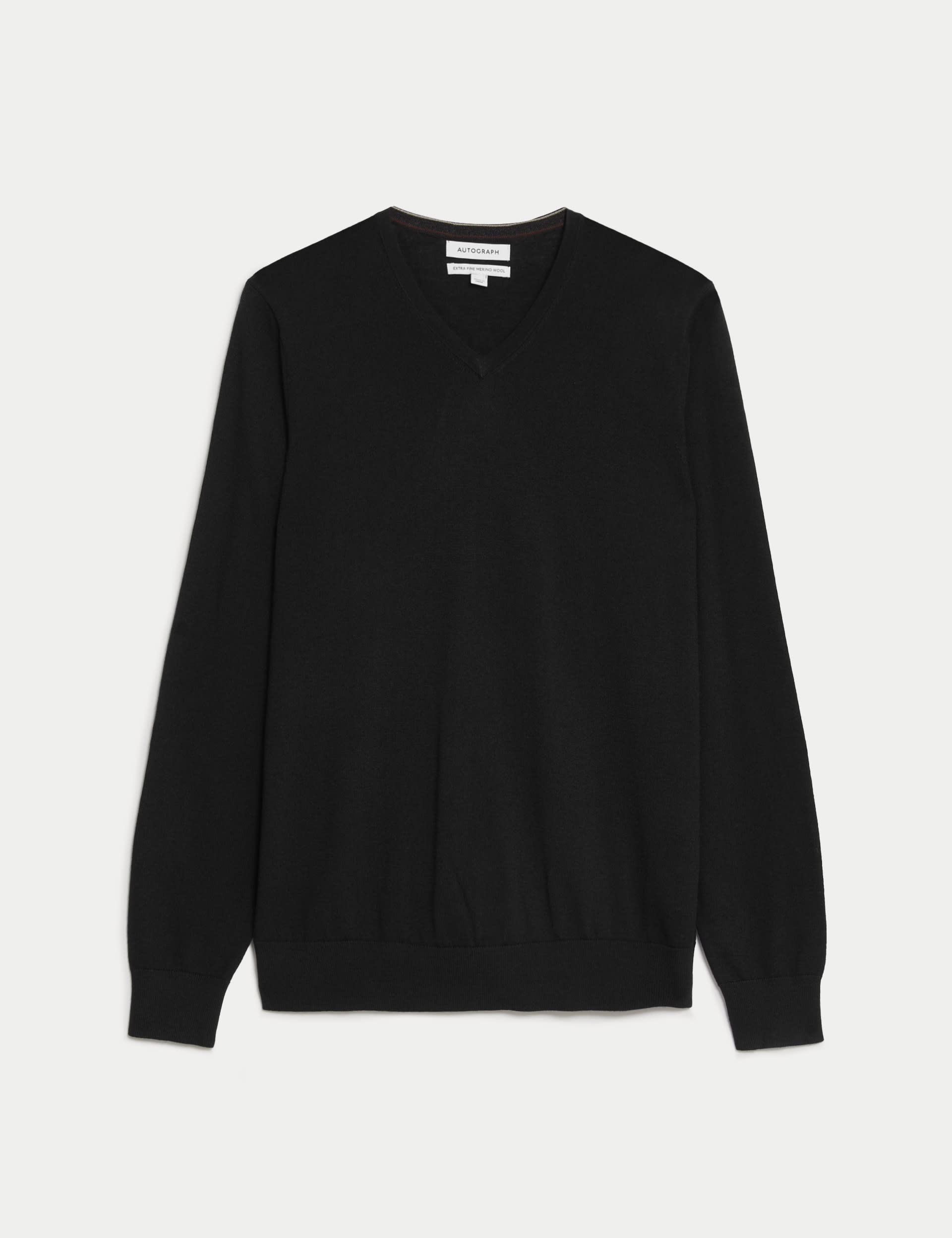 Pure Extra Fine Merino Wool V-Neck Jumper