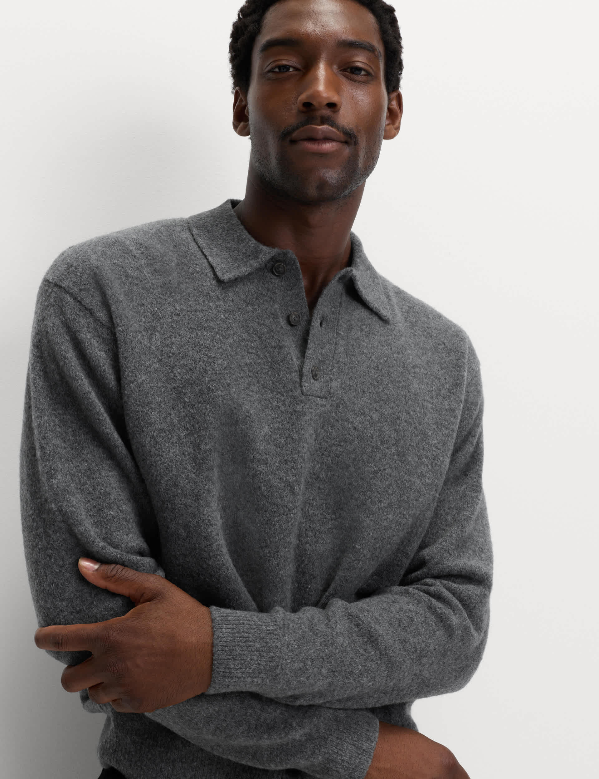 Supersoft Polo Neck Jumper with Wool | M&S | M&S