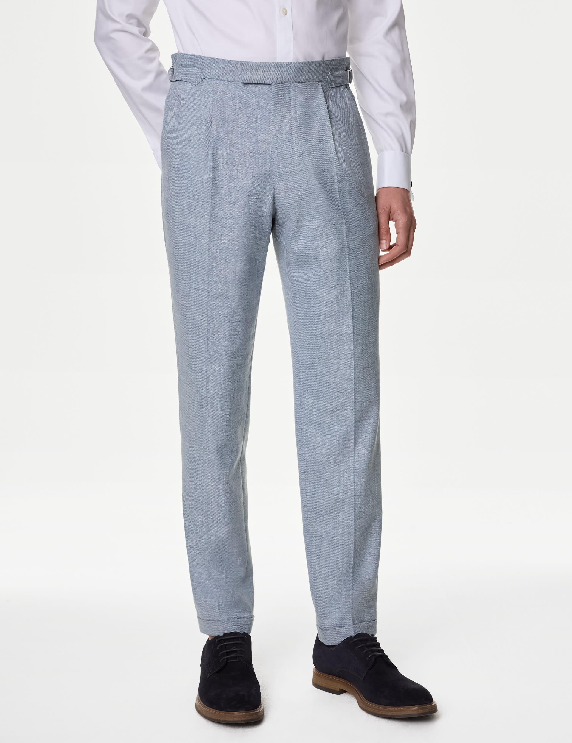 Pleat Front Tailored Trousers