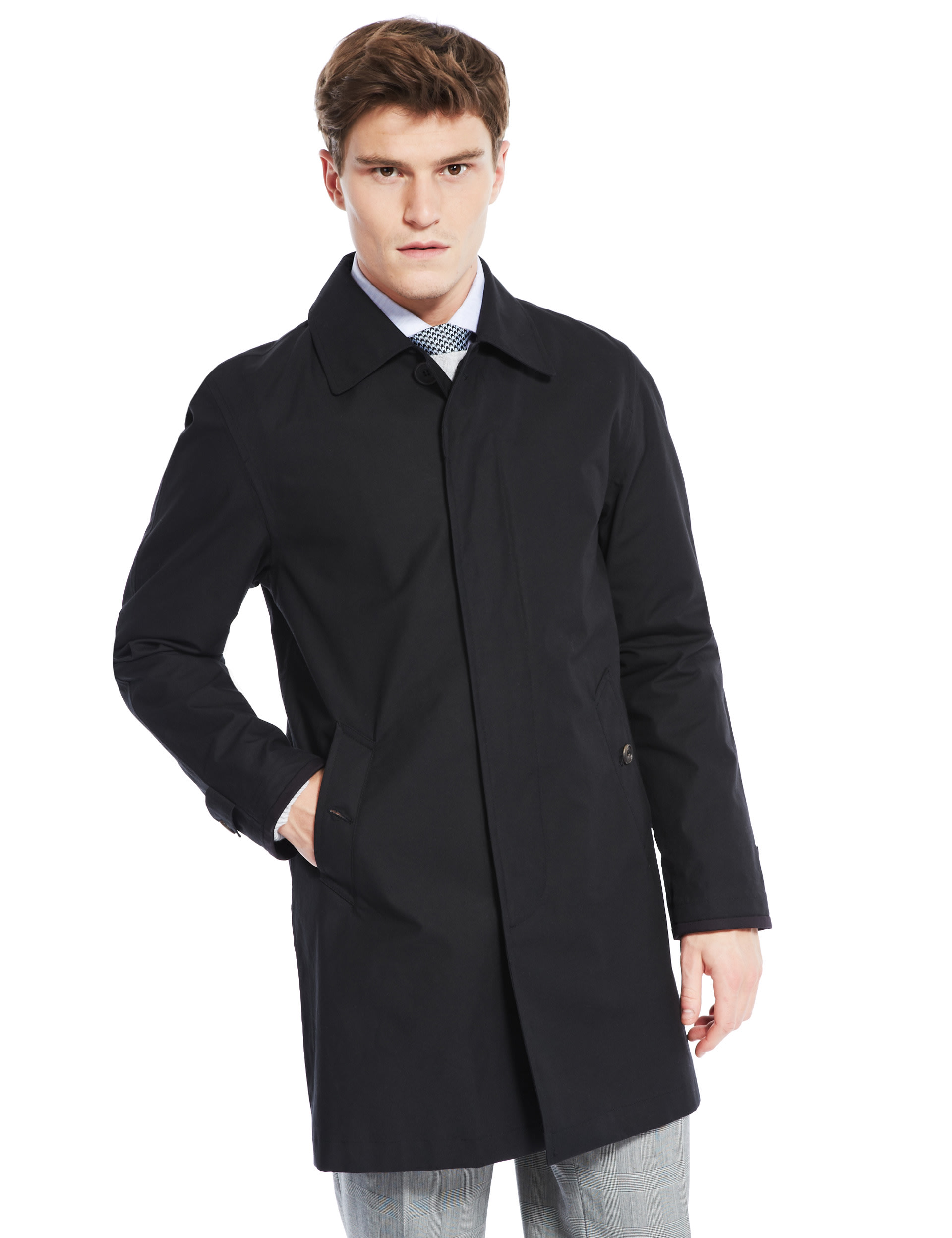 Best of British Black Plain Mac Image 2 of 7