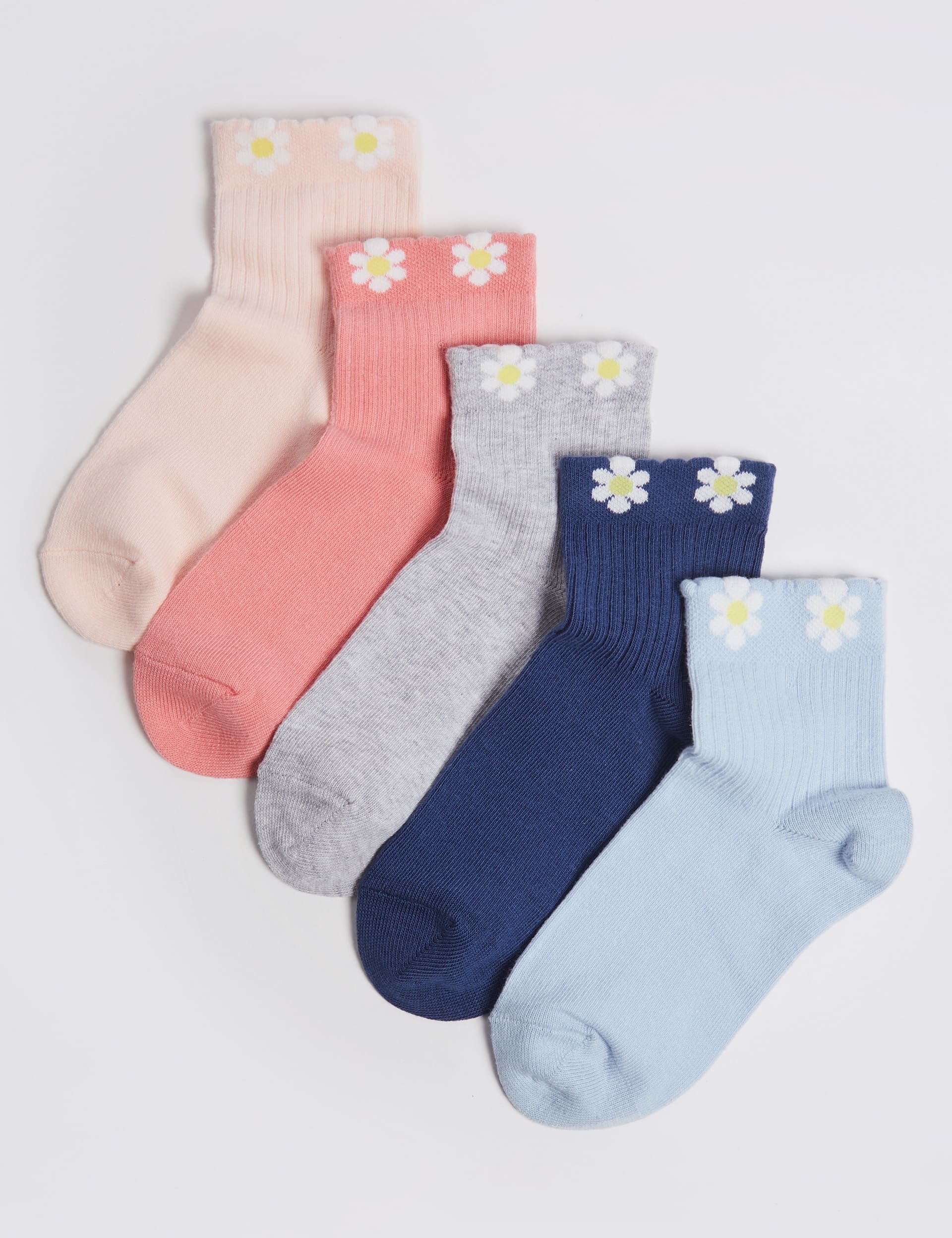 5 Pairs of Daisy Socks | M&S