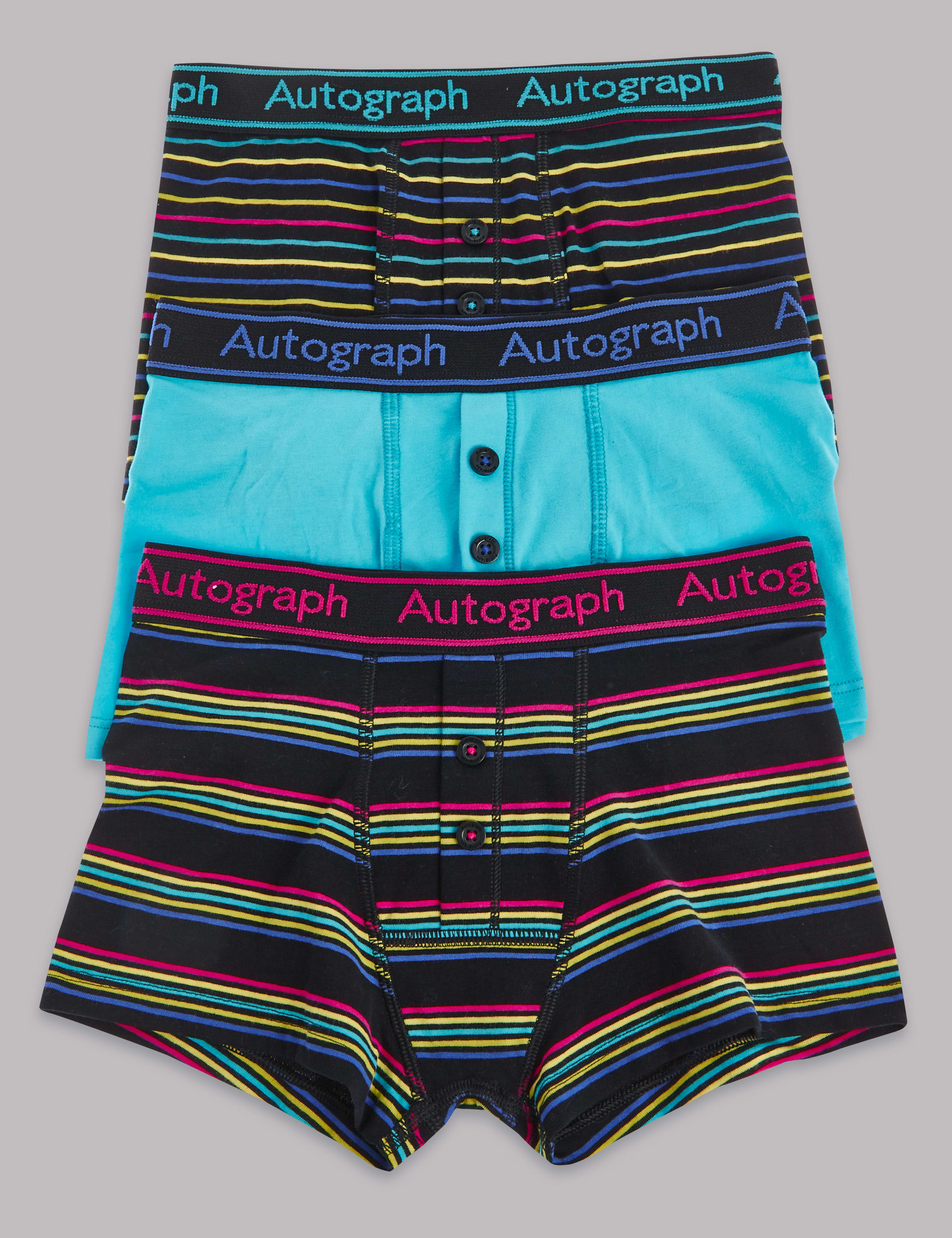 Cotton Rich Rainbow Trunks (6-16 Years) Image 1 of 1