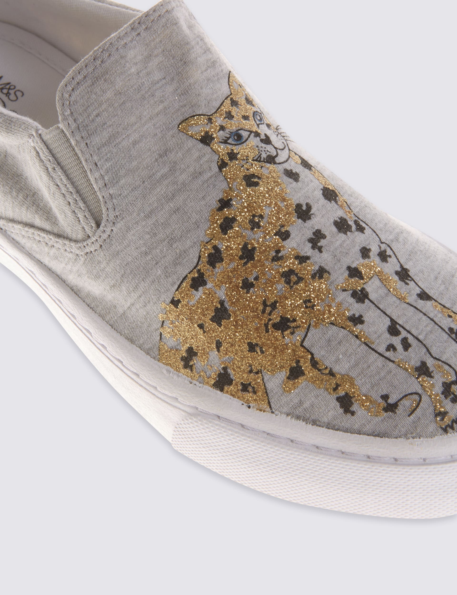 Kids’ Leopard Print Trainers Image 2 of 6