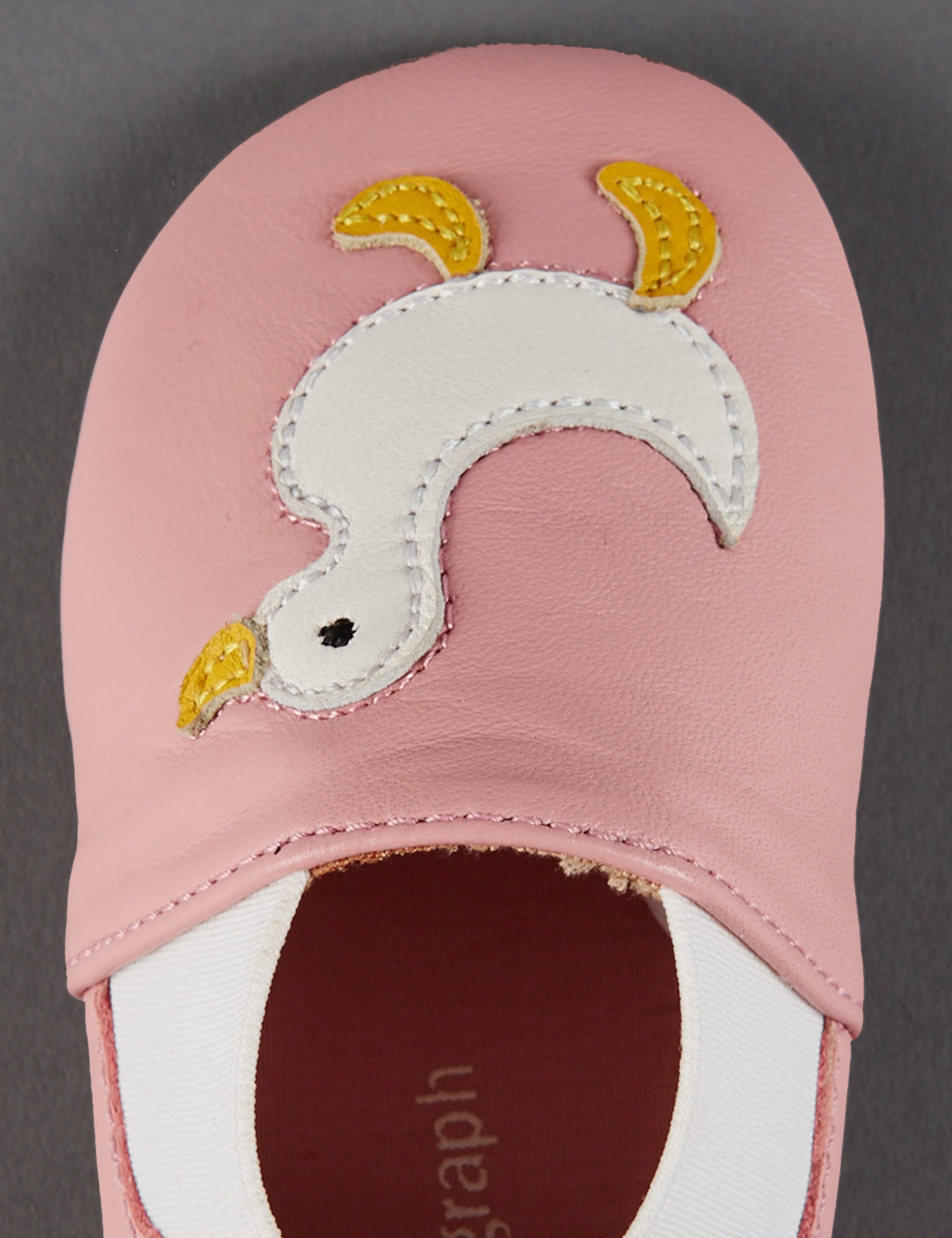 Kids' Leather Slip-On Pram Shoes Image 2 of 4