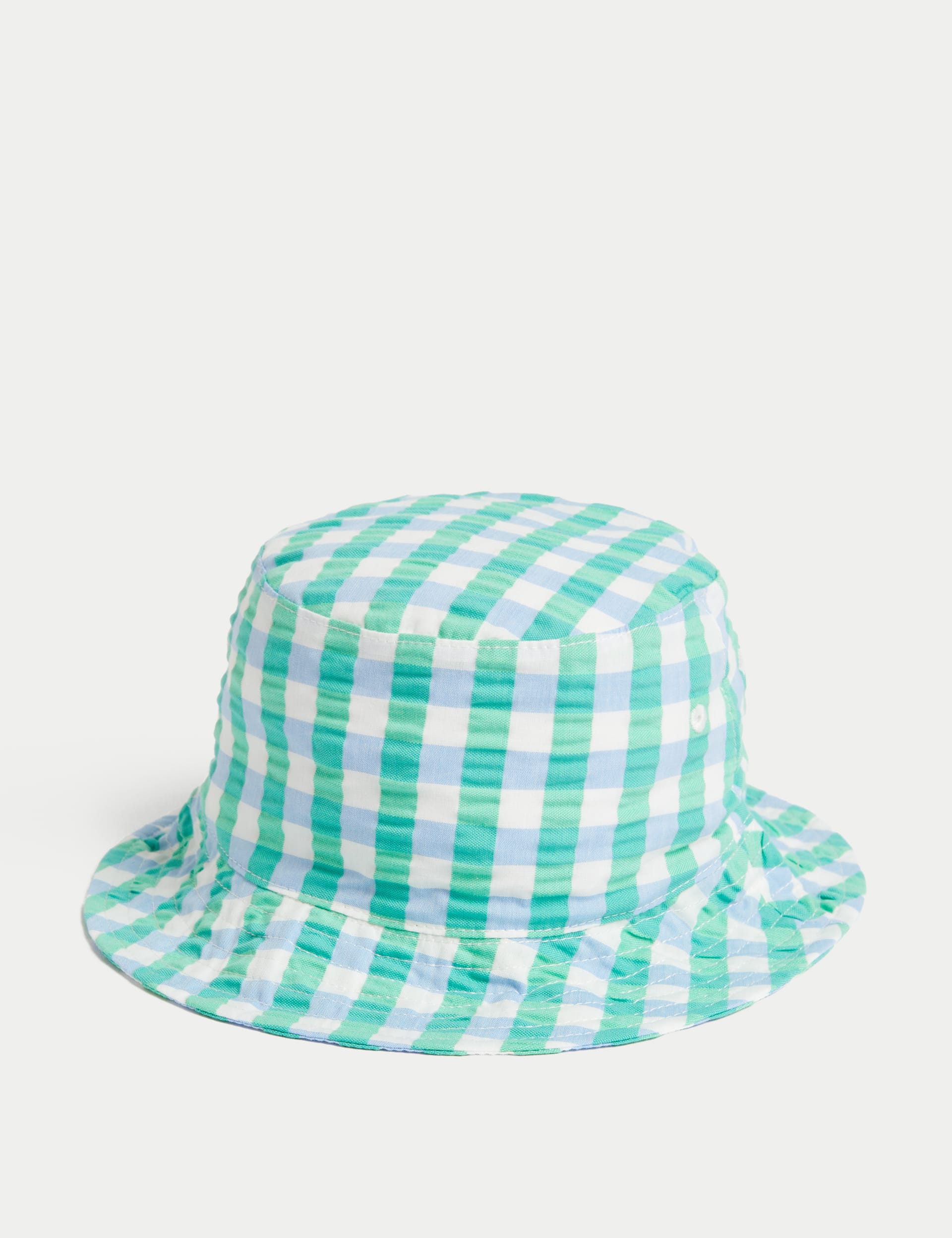 Kids' Pure Cotton Checked Sun Hat (1-6 Yrs)