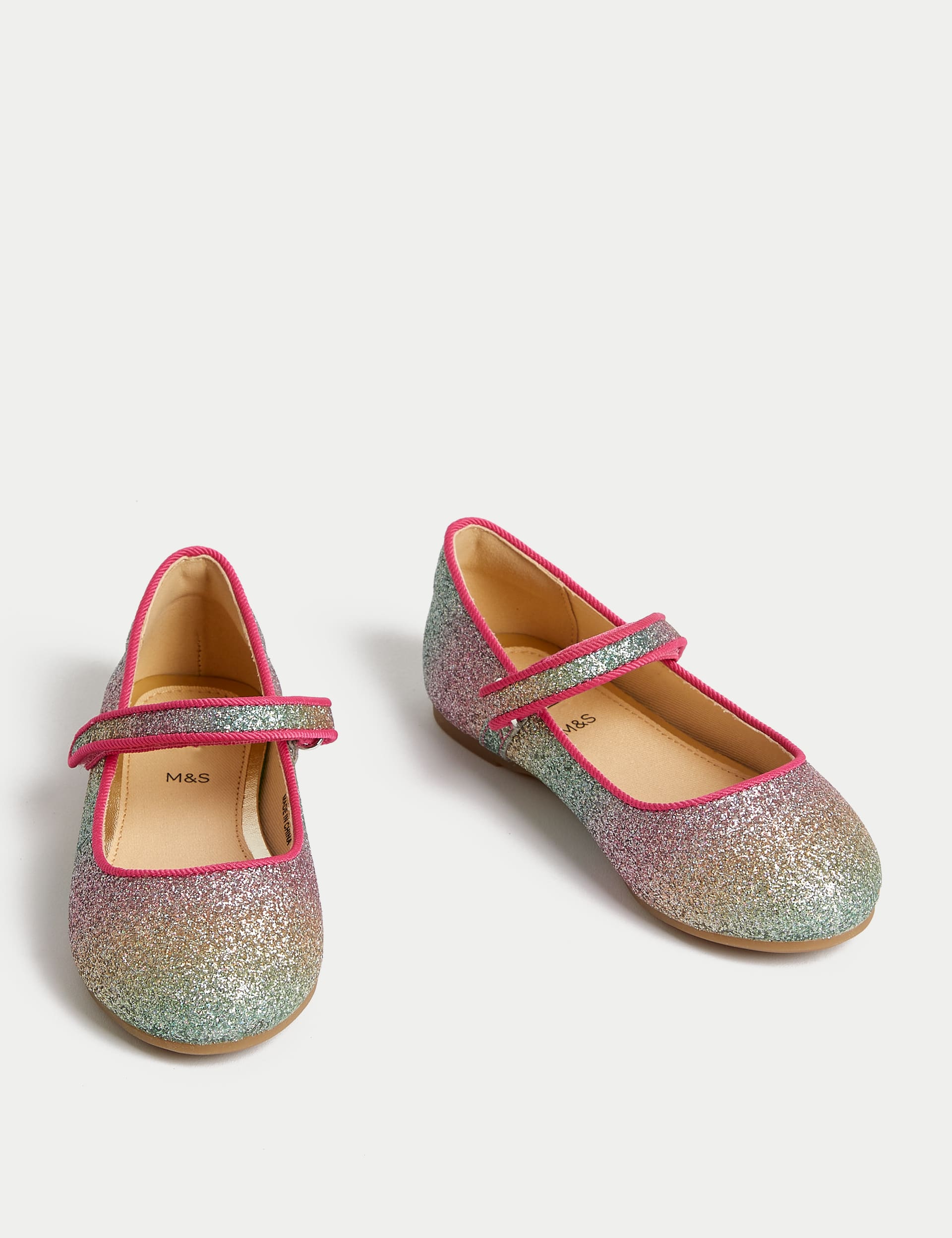 Kids' Glitter Mary Jane Shoes (4 Small - 2 Large)