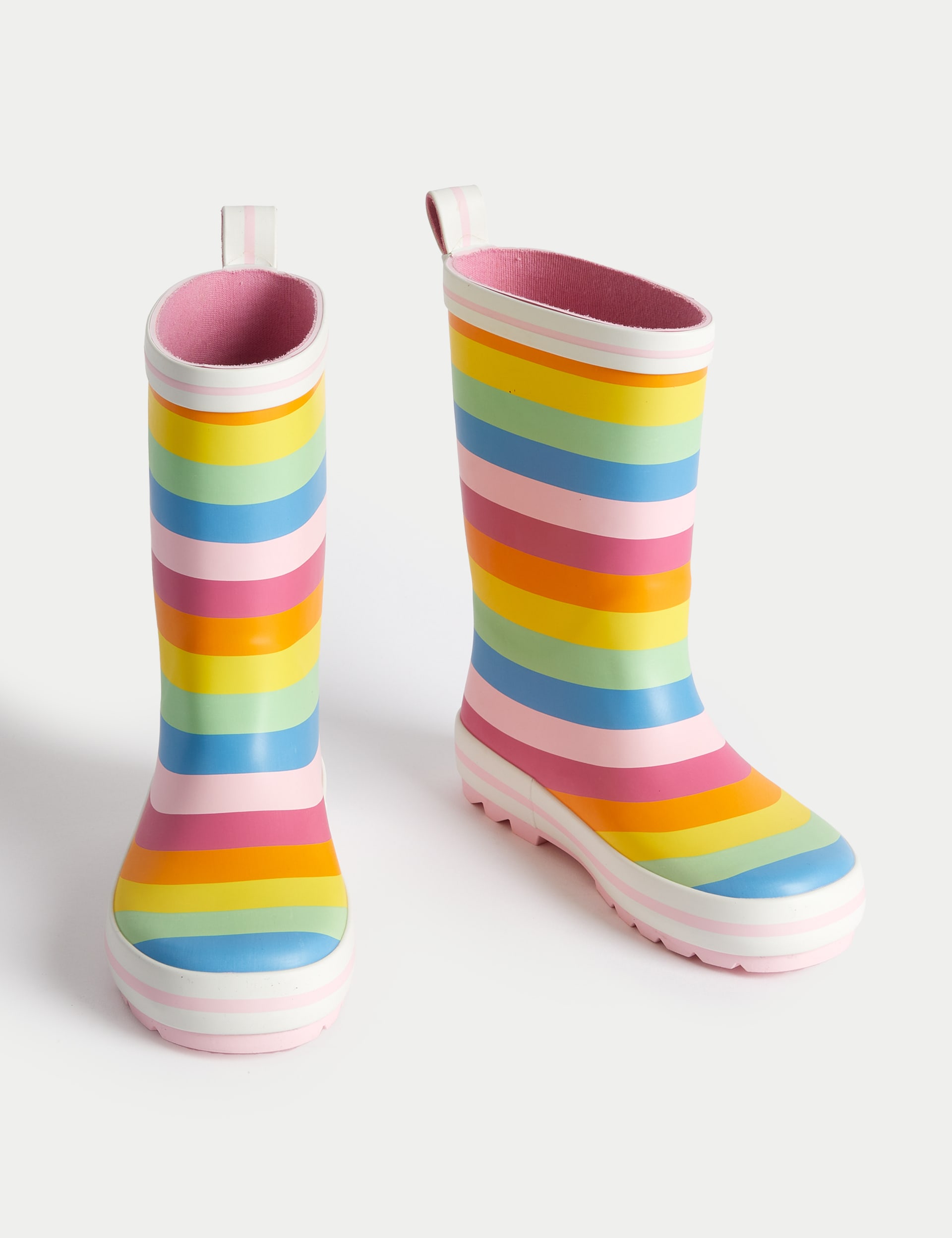 Kids' Striped Wellies (4 Small - 6 Large)