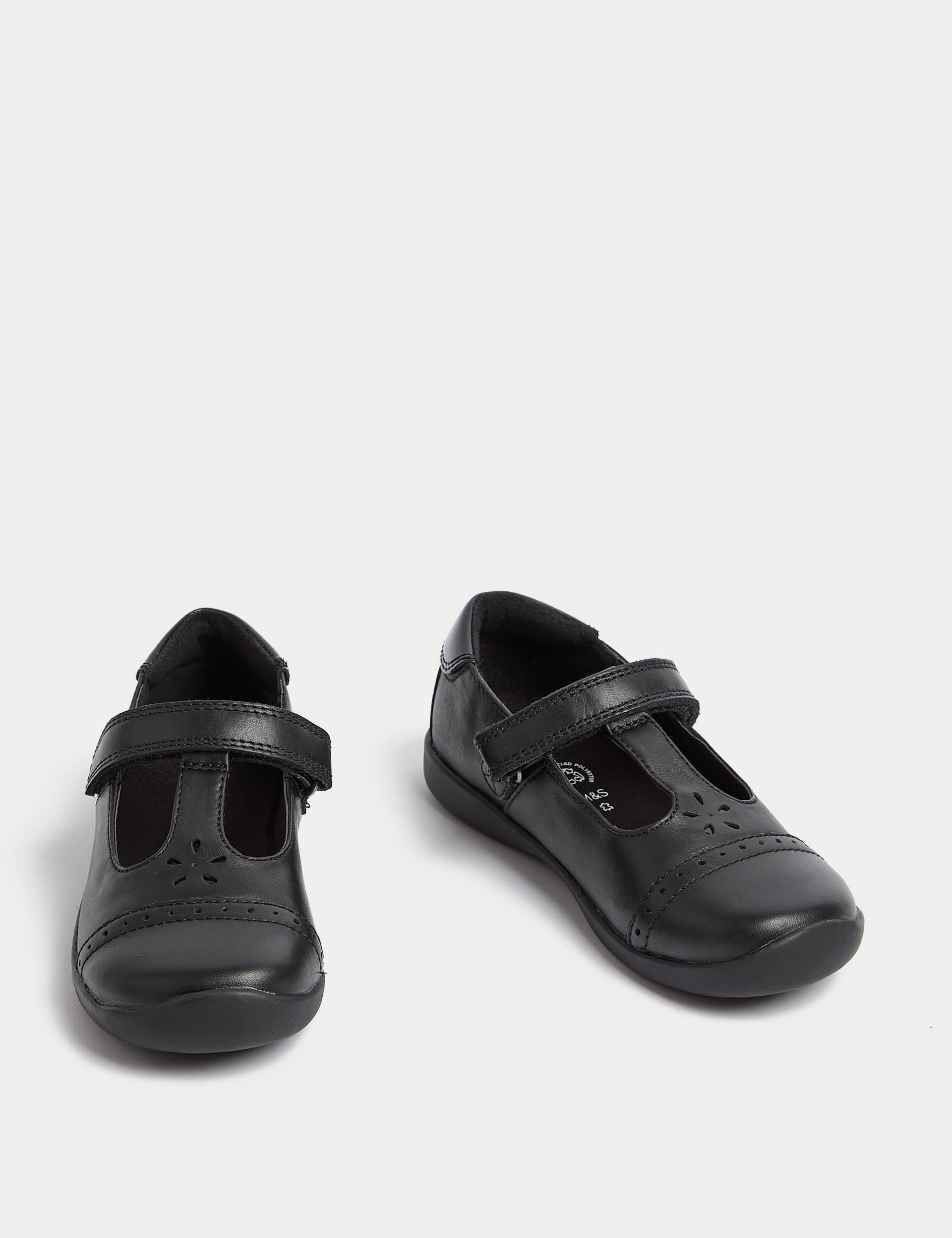 Kids’ Leather T-Bar School Shoes (8 Small - 2 Large)