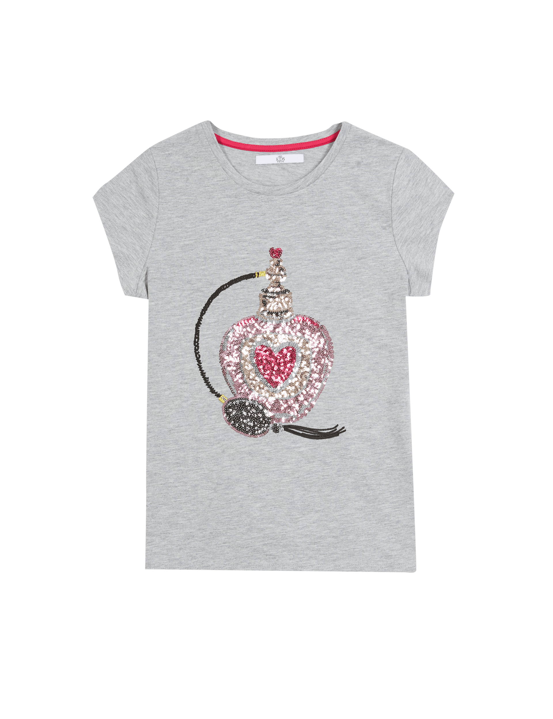 Sequin Embellished Perfume Bottle T-Shirt (5-14 Years) Image 2 of 3