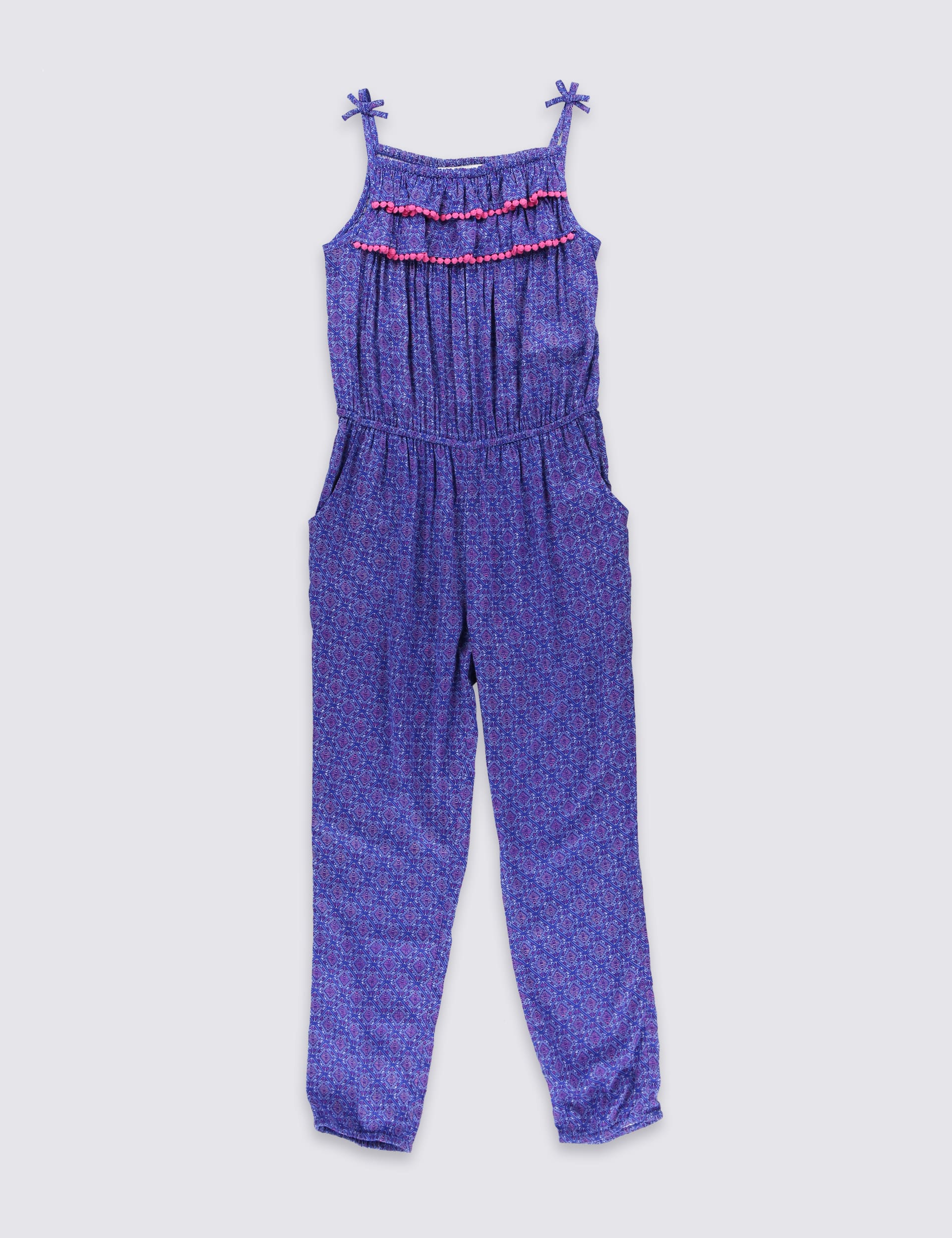 Tribal Print Jumpsuit (5-14 Years) Image 2 of 4