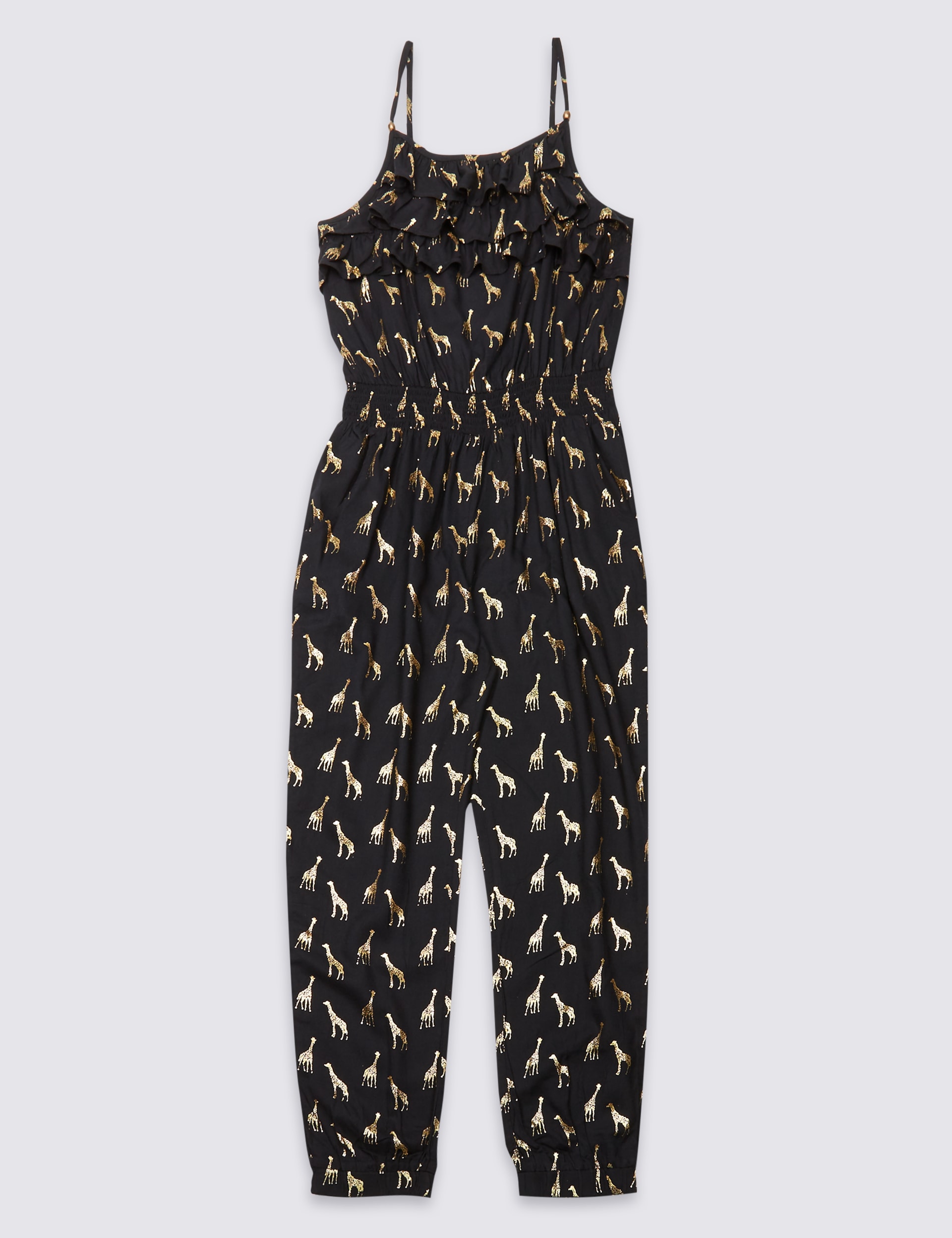 Animal Print Jumpsuit (3-14 Years) Image 2 of 6