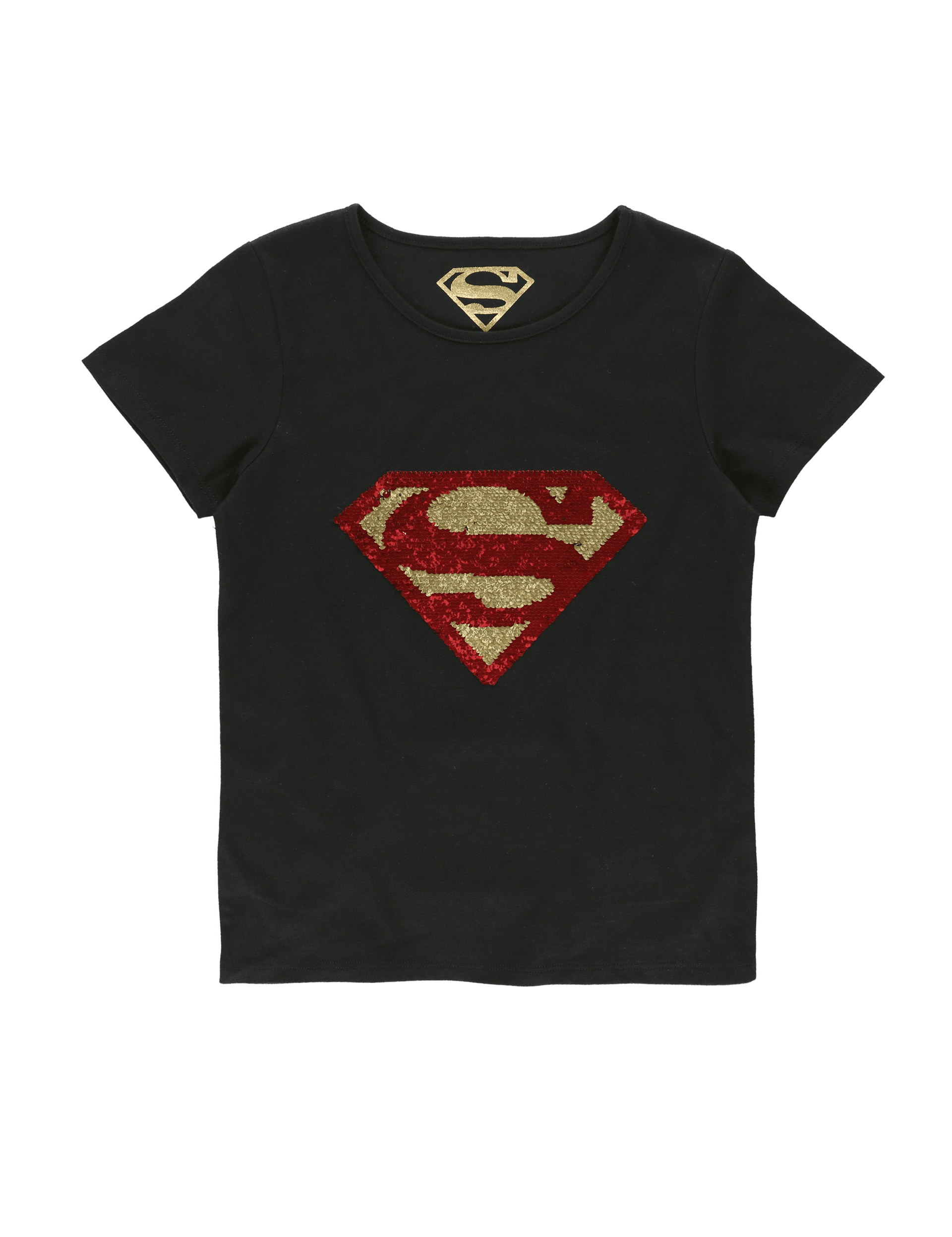 2 Way Sequin Superman T-Shirt (5-14 Years) Image 2 of 4