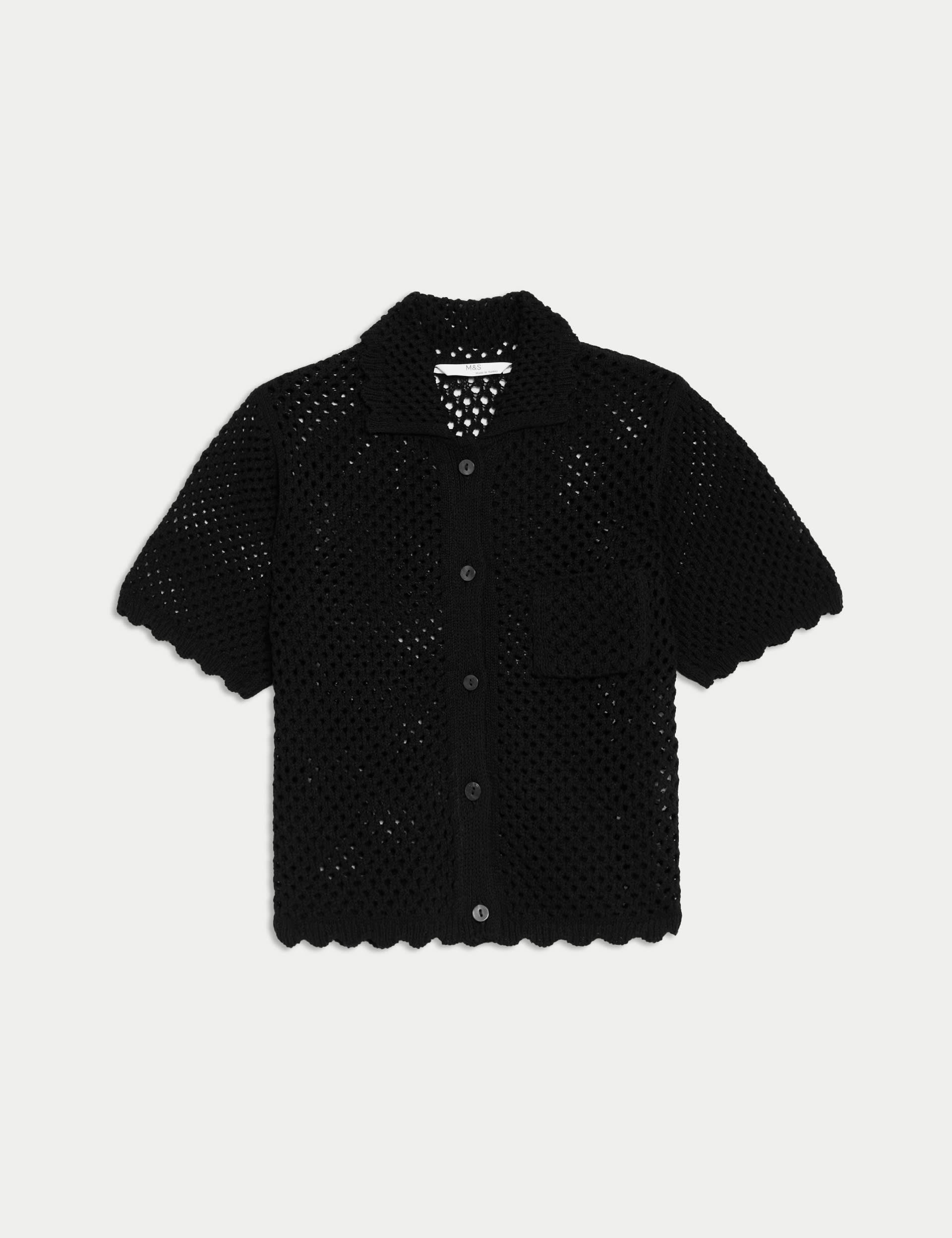 Cotton Rich Crochet Shirt (6-16 Yrs)
