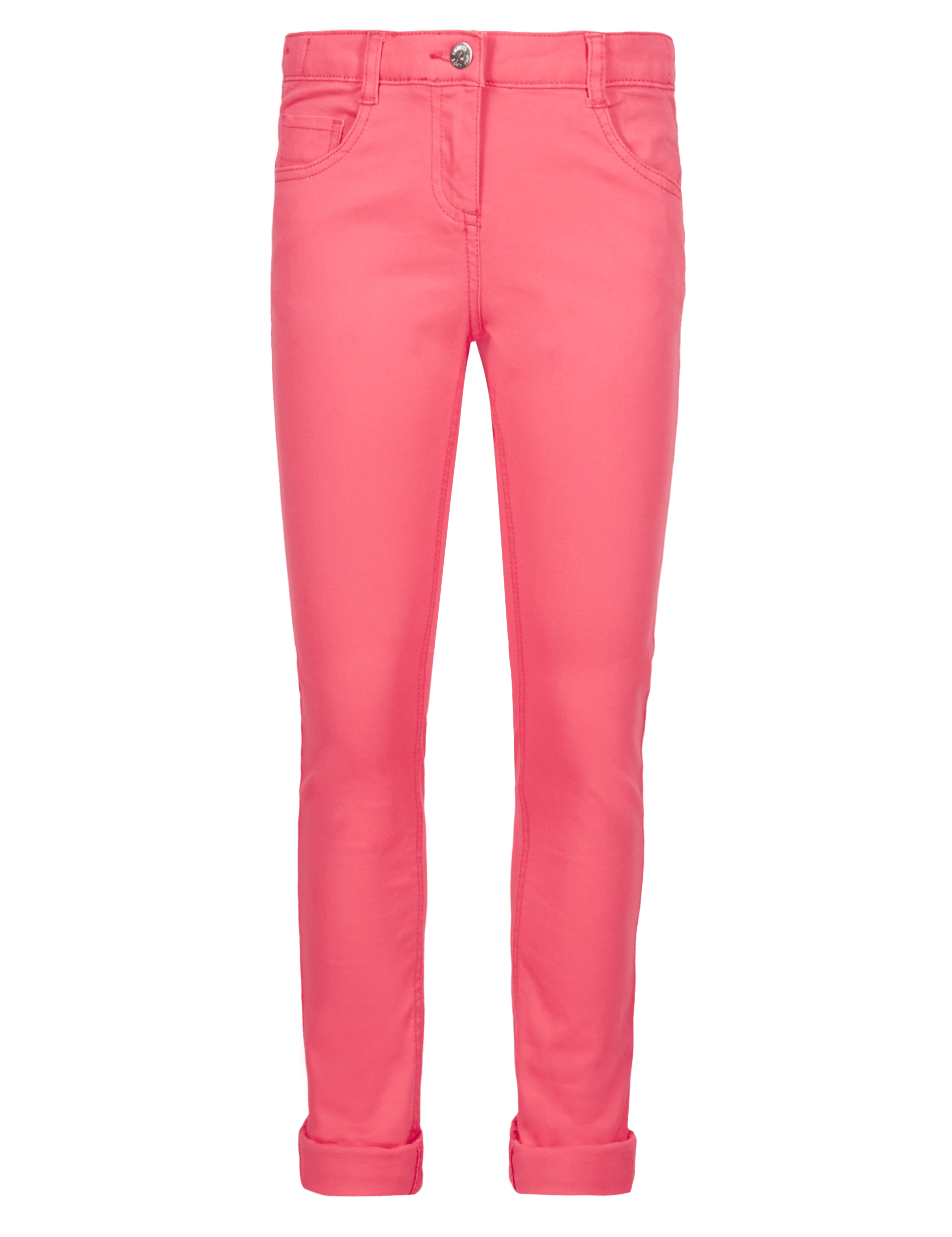 Cotton Rich Skinny Fit Trousers (5-14 Years) Image 2 of 3