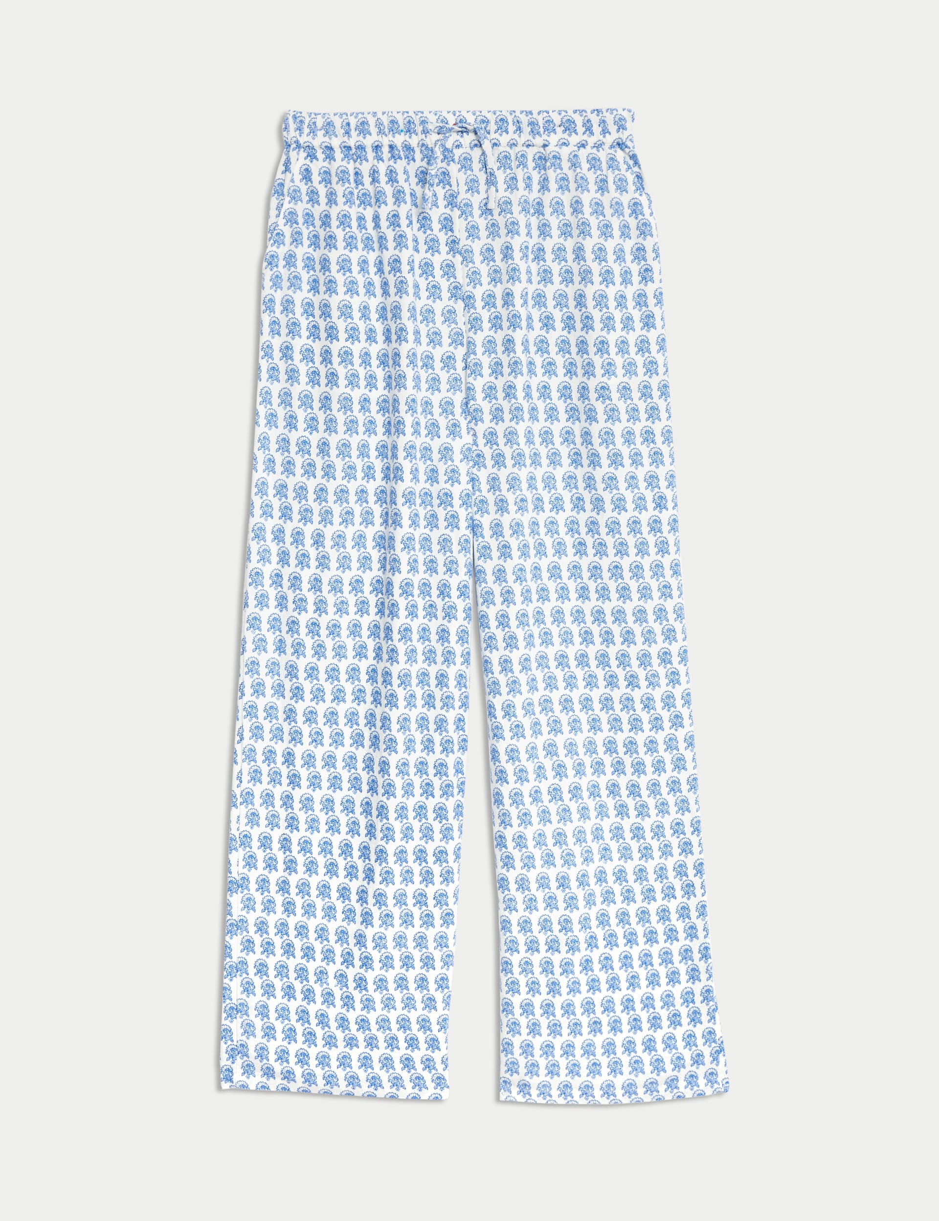 Linen Rich Printed Trousers (6-16 Yrs)