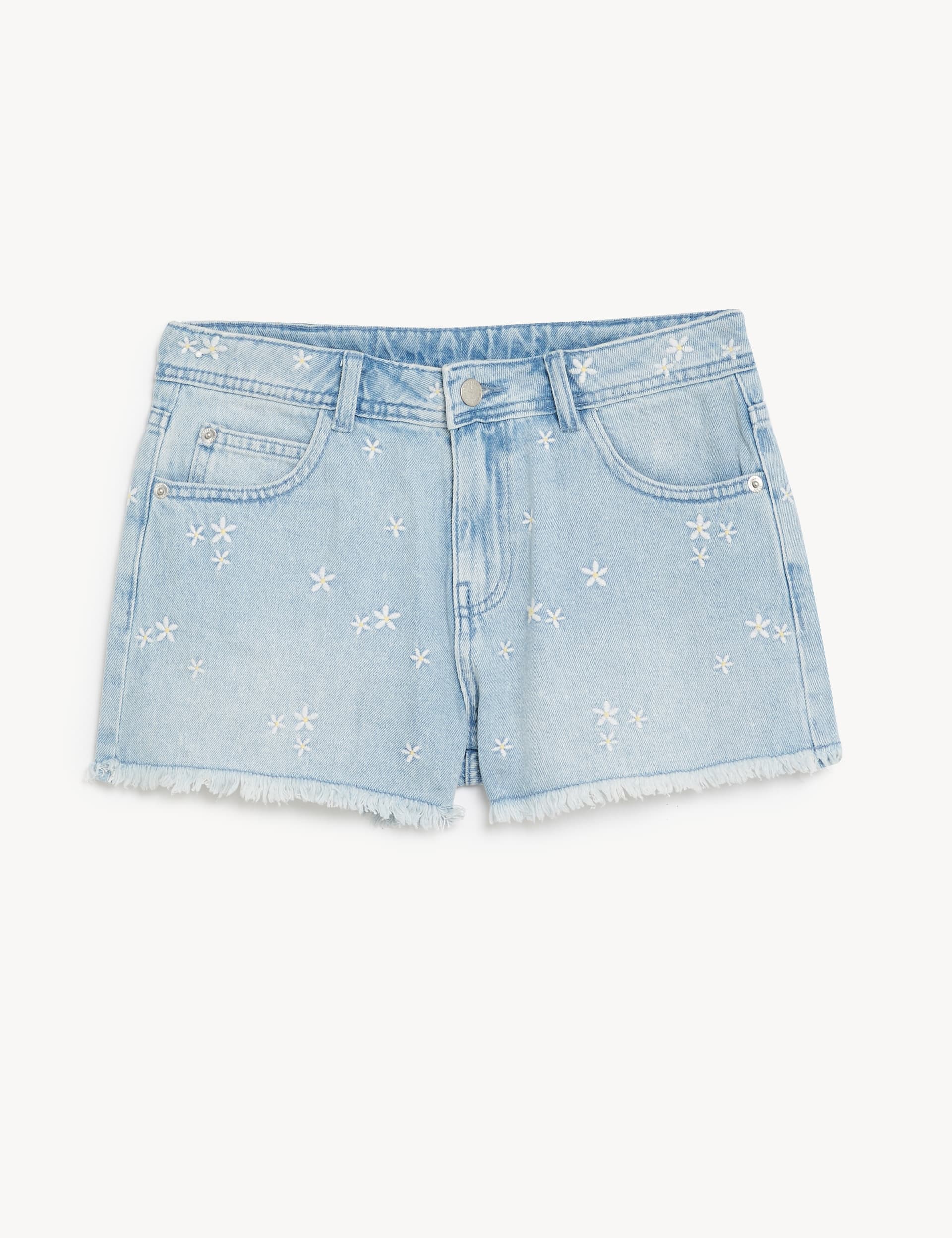 Denim Embroidered Shorts (6-16 Yrs)