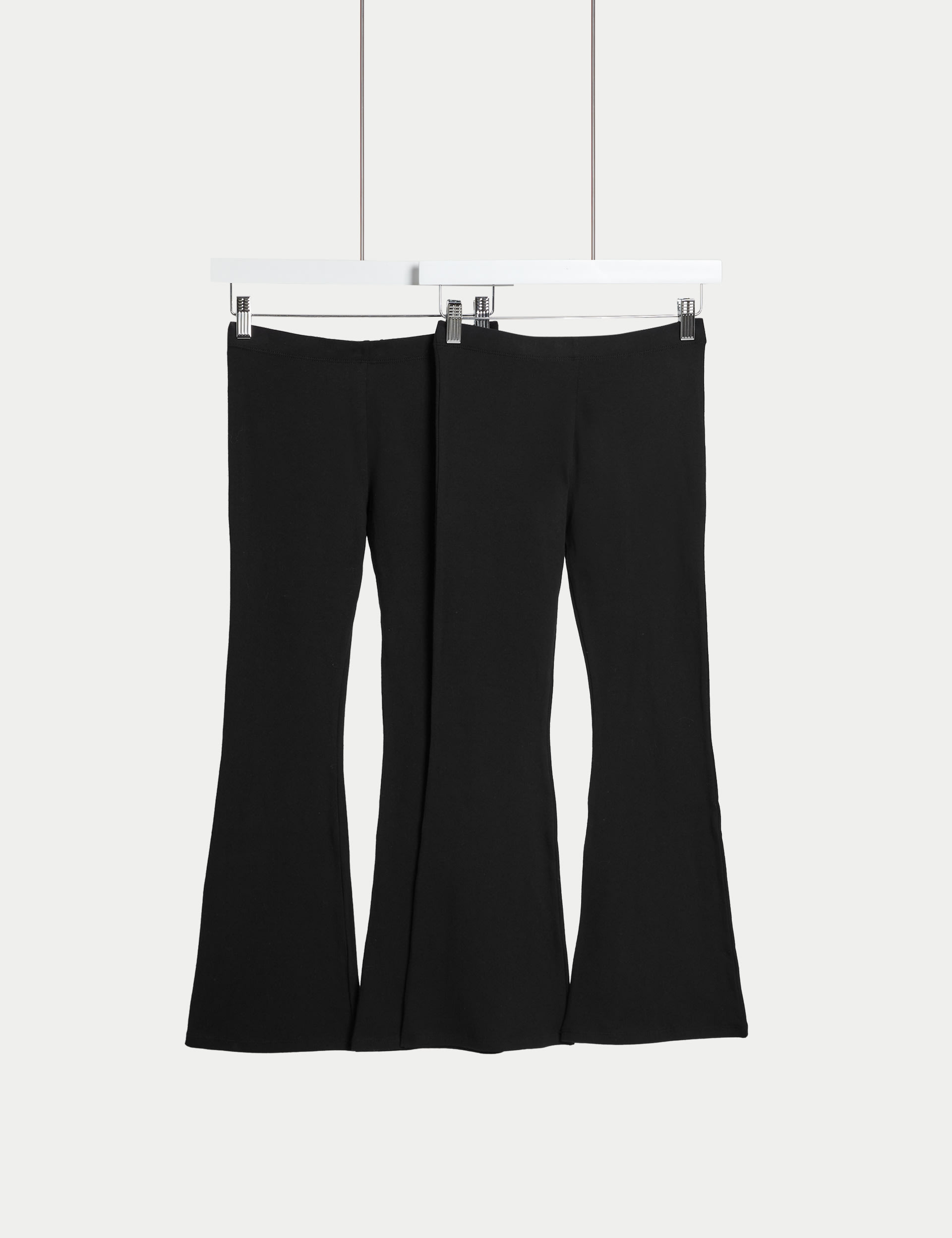 2pk Cotton Rich Flared Leggings (6-16 Yrs) | M&S Collection | M&S