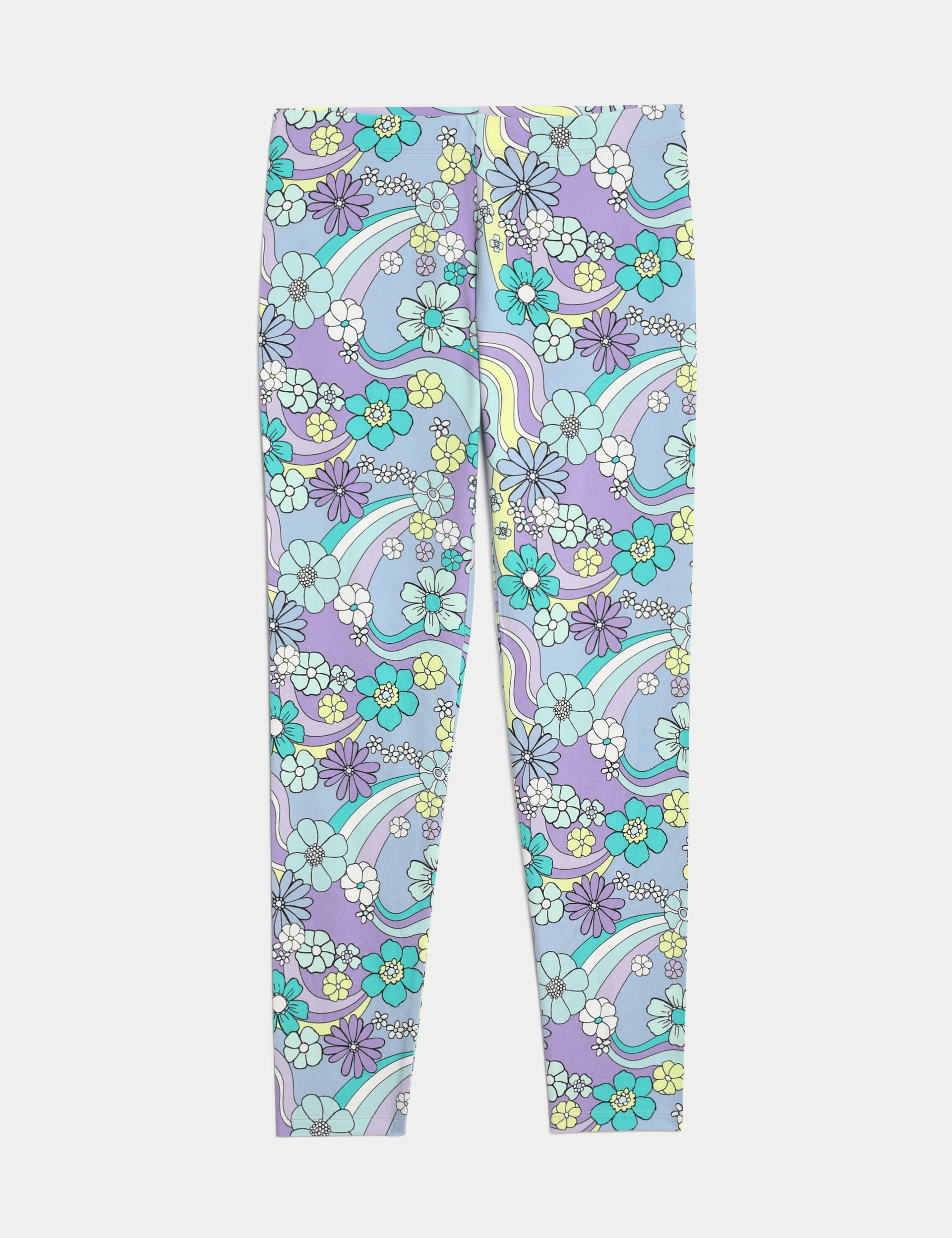 Cotton Rich Floral Leggings (6-16 Yrs)