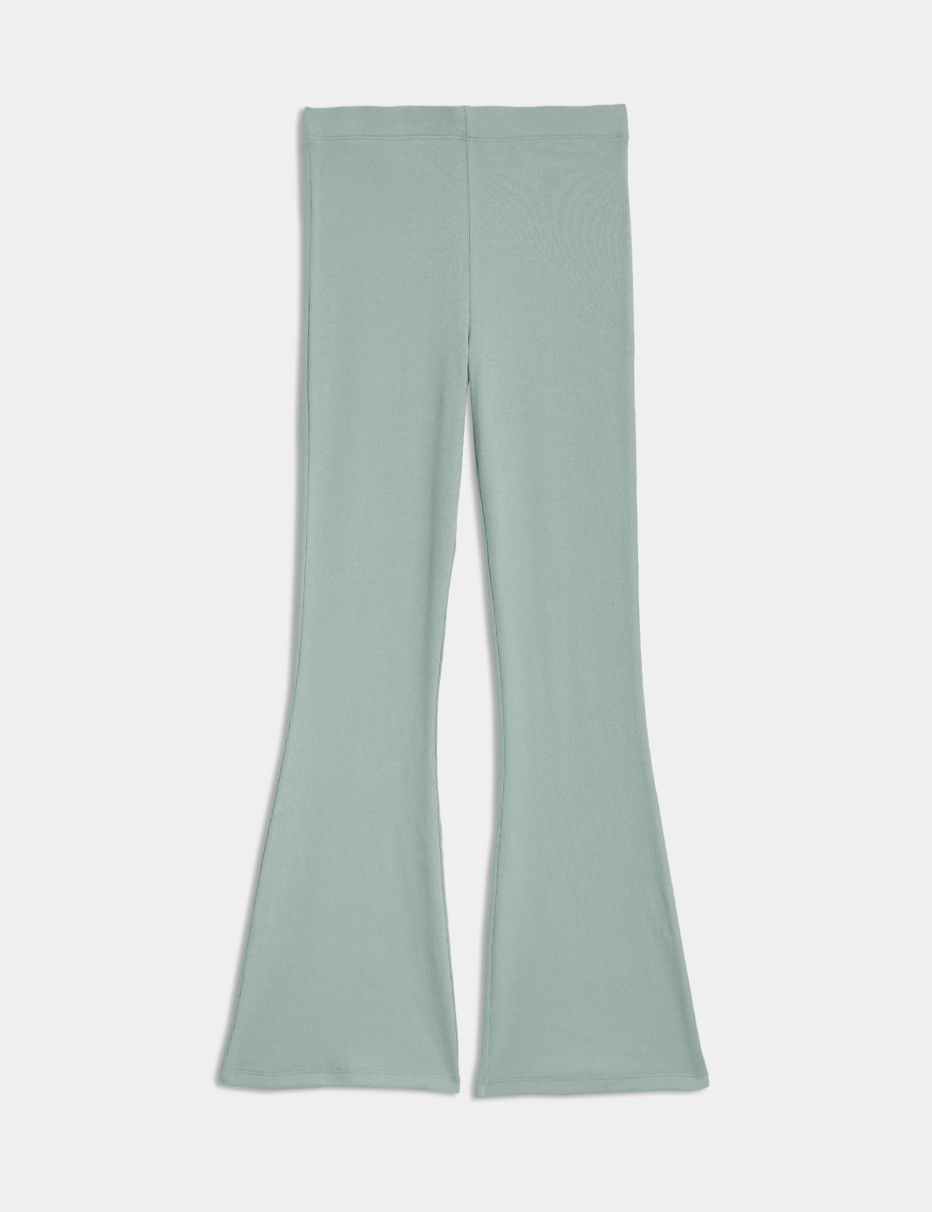 Cotton Rich Ribbed Flared Trousers (6-16 Yrs)