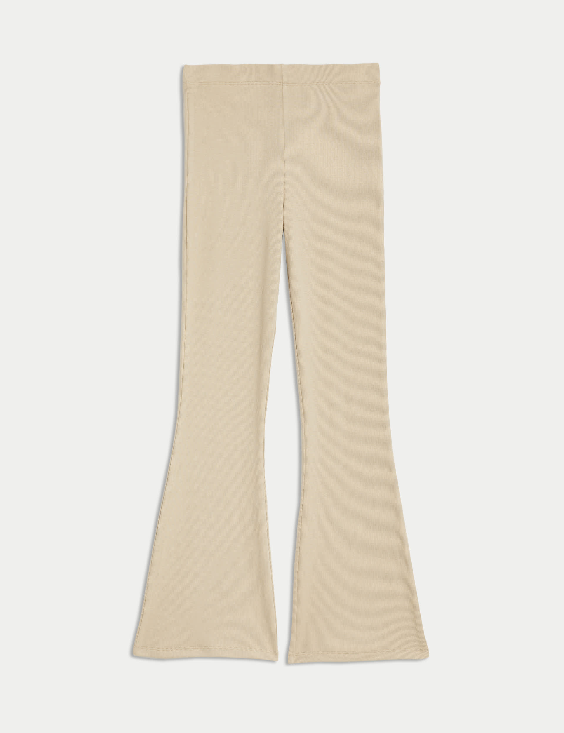 Cotton Rich Ribbed Flared Trousers (6-16 Yrs)