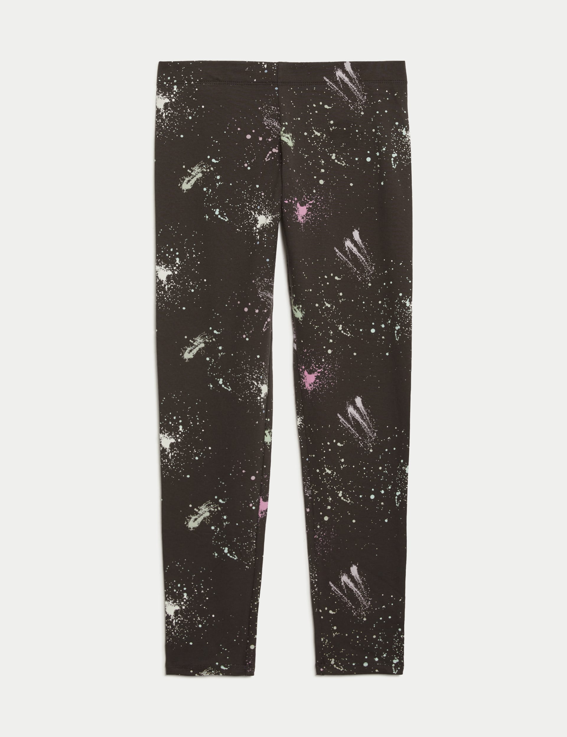 Cotton Rich Paint Splat Print Leggings (6-16 Yrs)