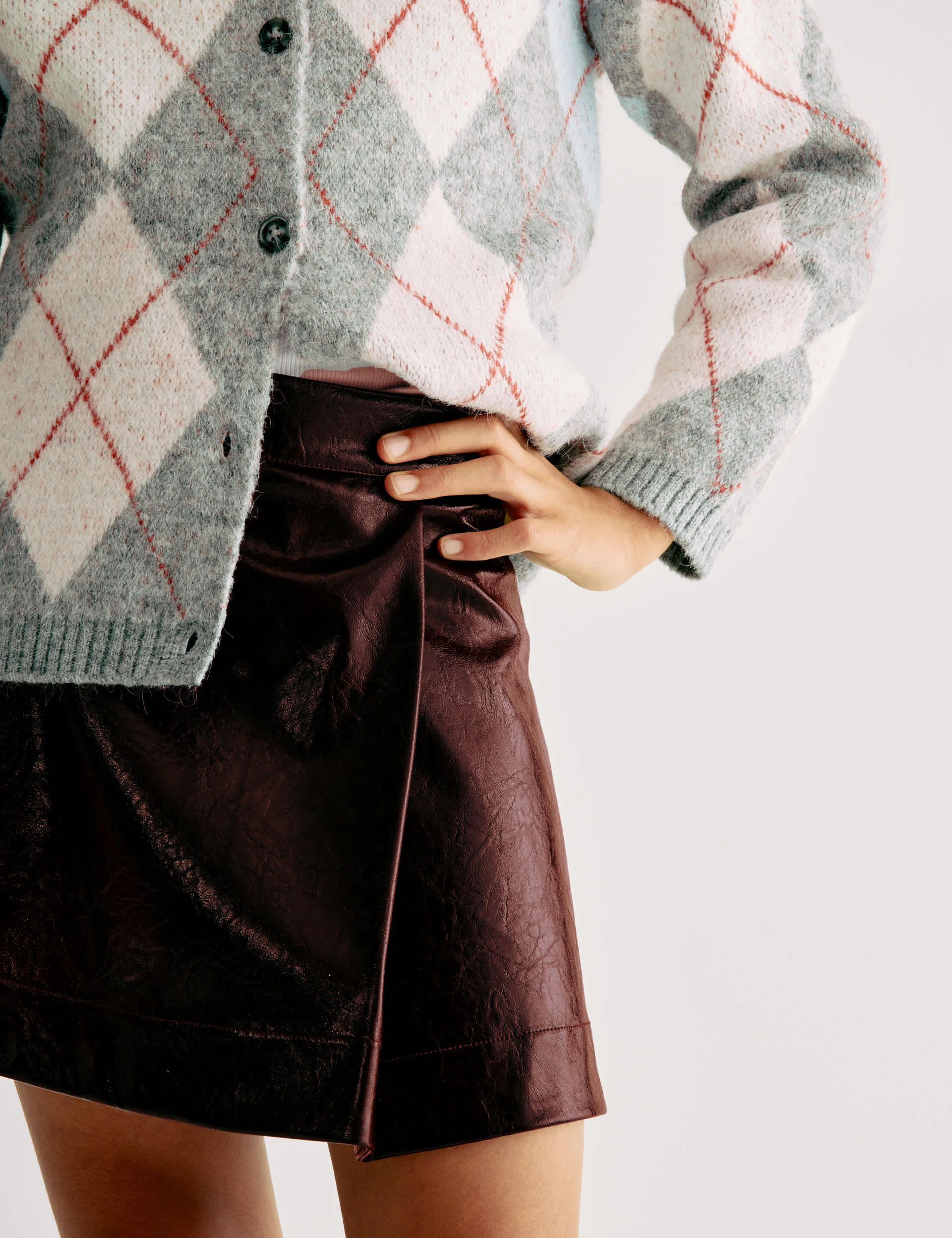 Faux Leather Mini A Line Skirt (6-16 Yrs) | M&S Collection | M&S