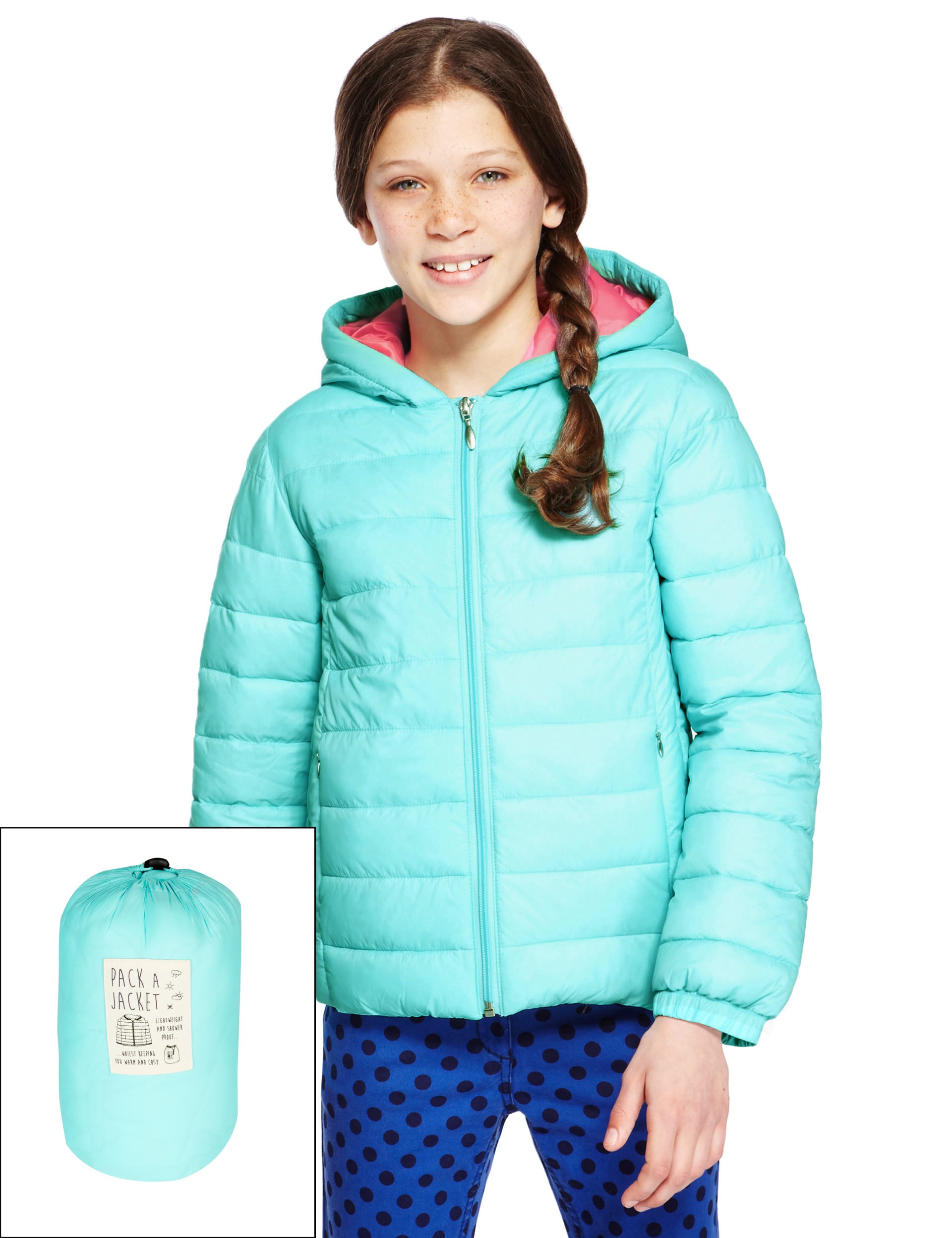 Hooded Thermal Pack-a-Jacket with Stormwear™ Image 2 of 6