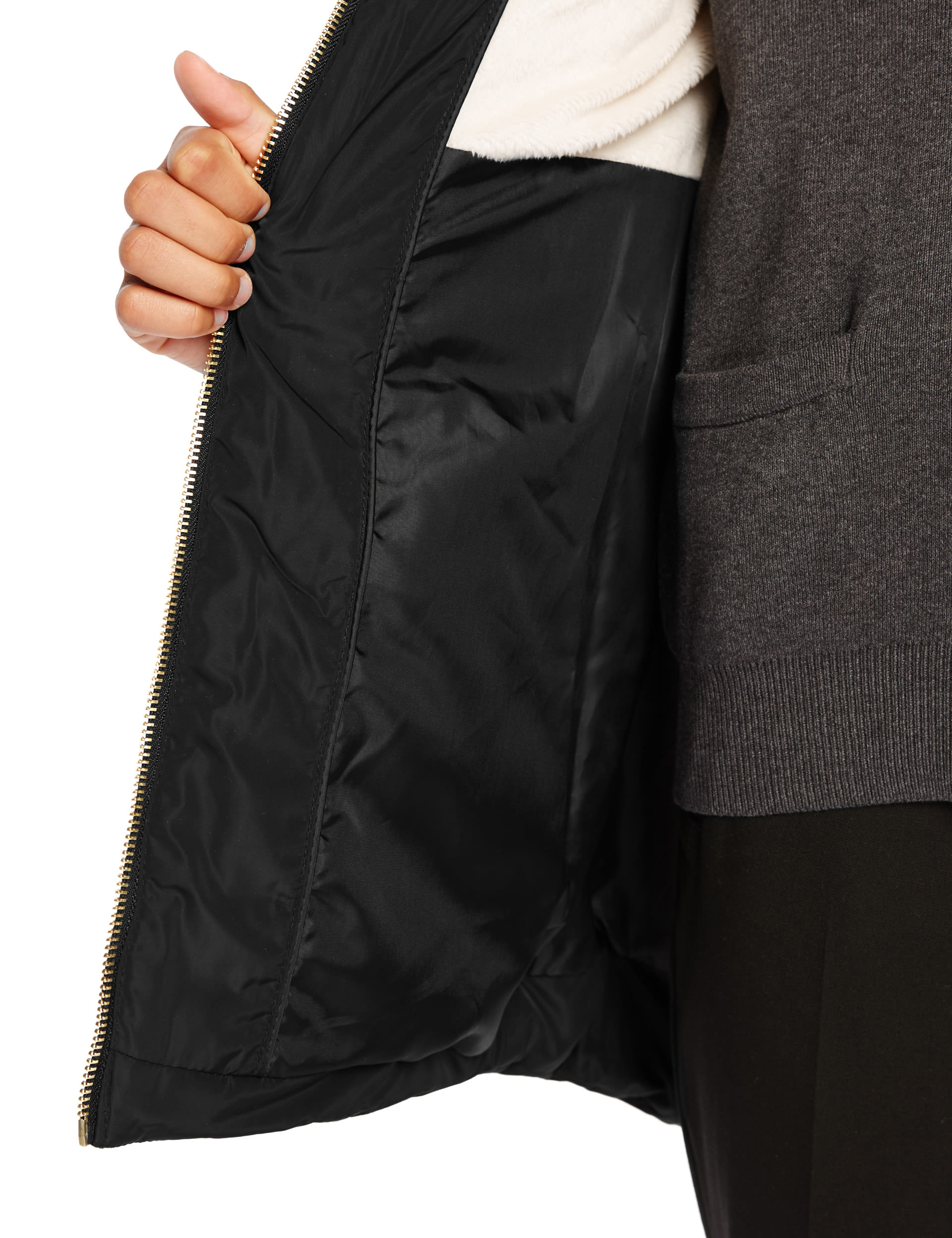 Padded Belted Coat and Faux Fur Hood with Stormwear™ (3-16 Years) Image 2 of 9
