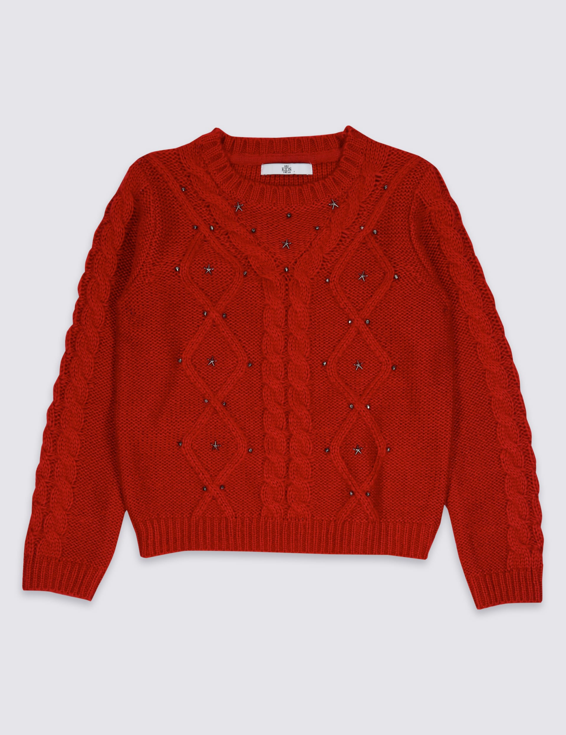 Round Neck Long Sleeve Jumper (5-14 Years) Image 2 of 6