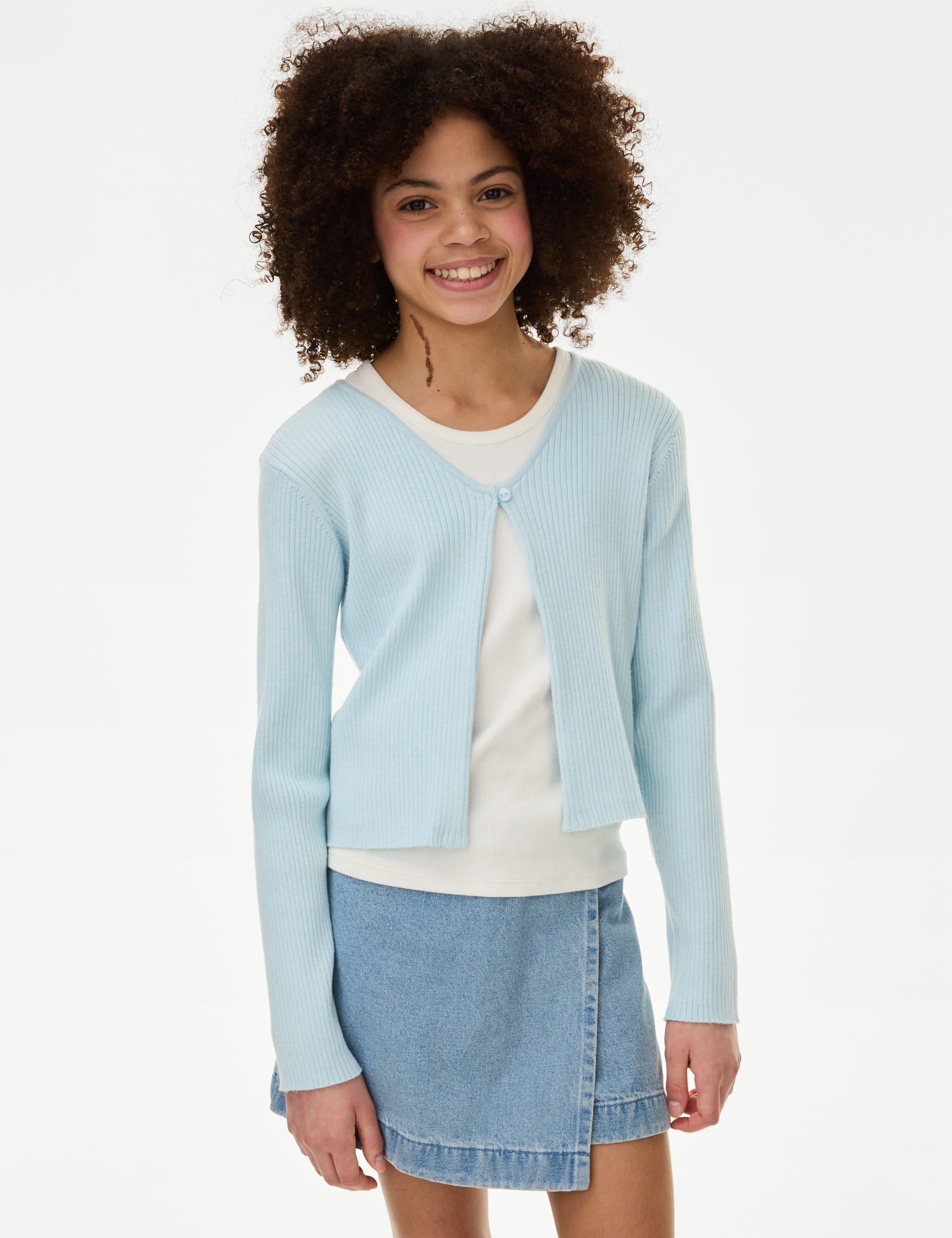 Ribbed Cardigan (6-16 Yrs)