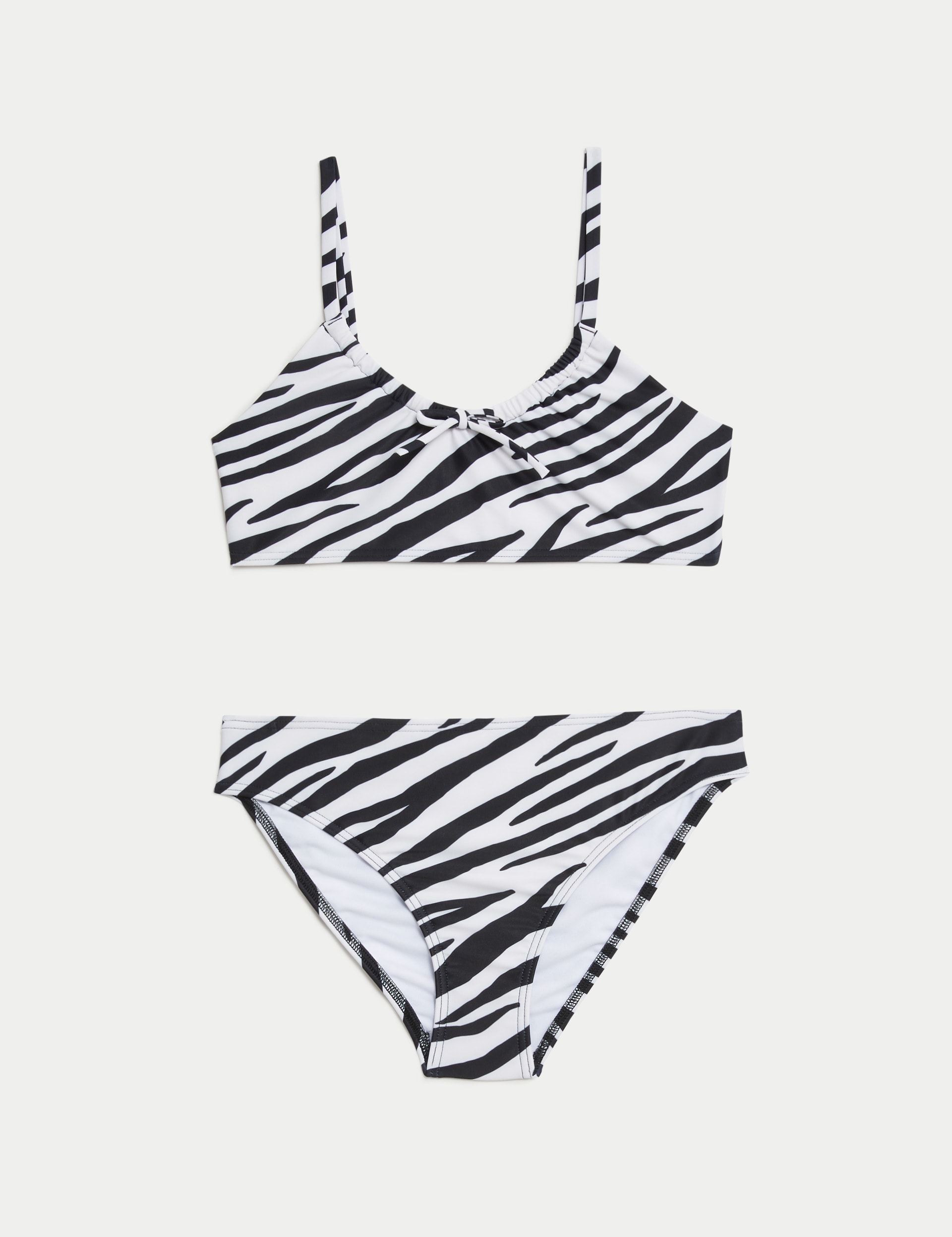 Printed Tie Front Bikini (6-16 Yrs)