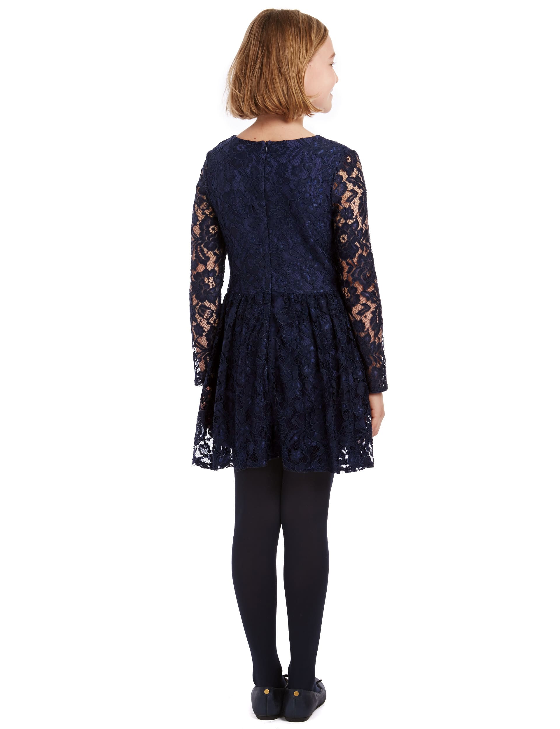 Floral Lace Dress (5-14 Years) Image 2 of 3