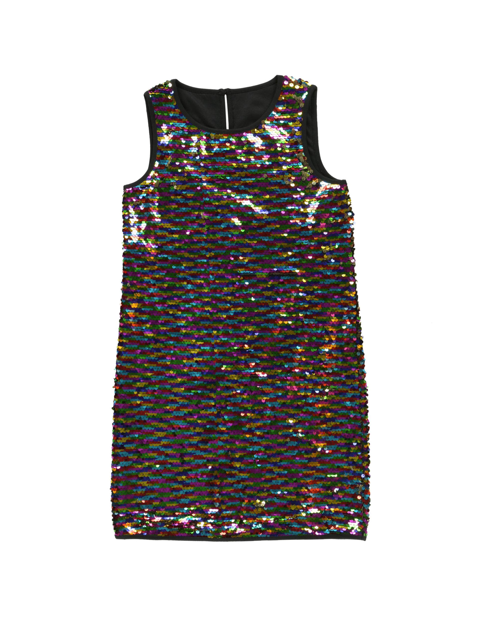Two-way Rainbow Sequin Dress (5-14 Years) Image 2 of 8