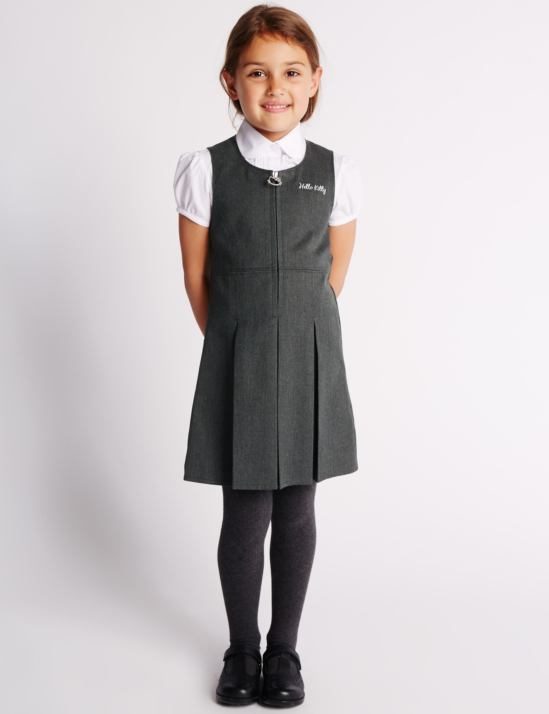 Hello Kitty Girls' Permanent Pleats Pinafore with Stormwear™ Image 2 of 3