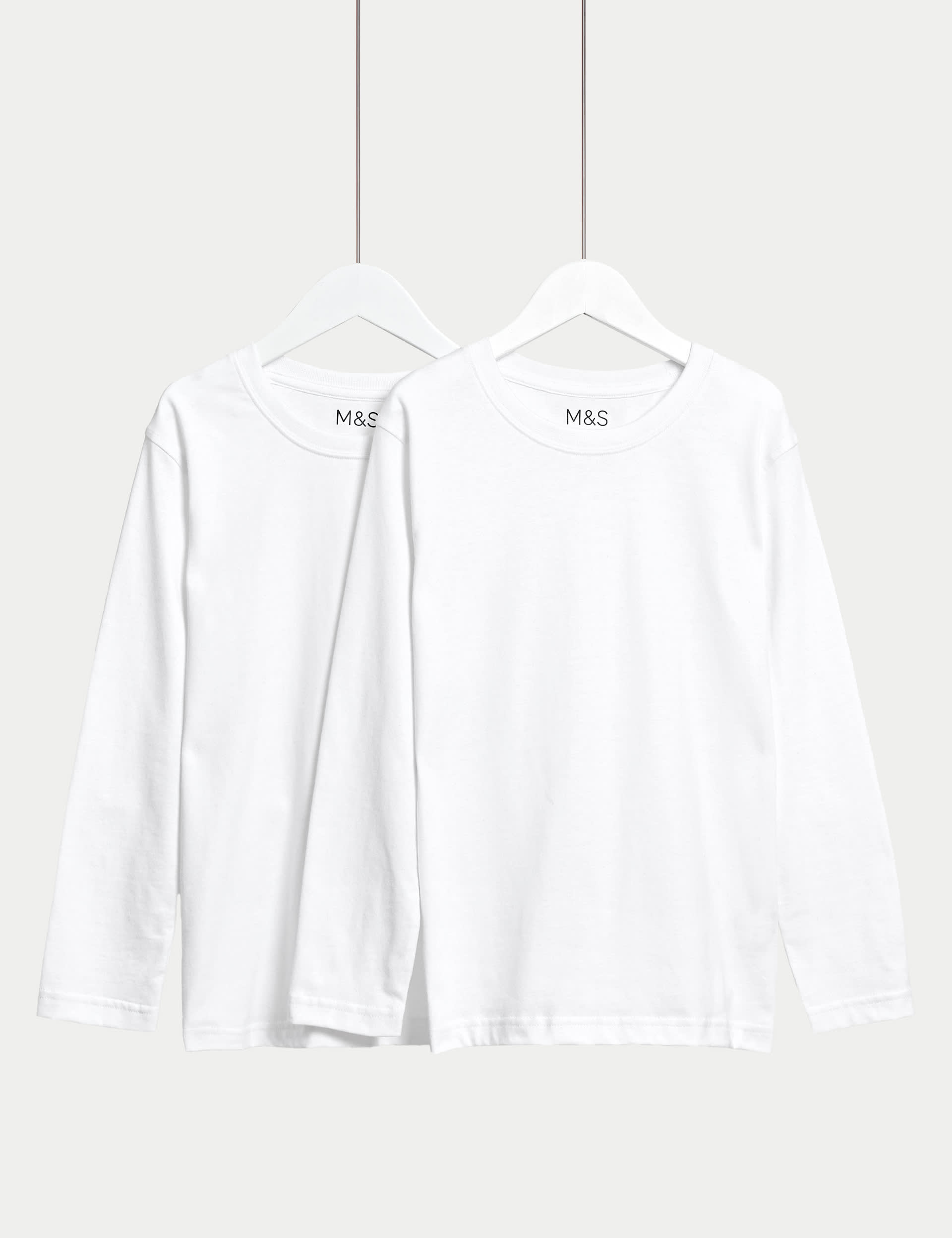 2Pk Unisex Pure Cotton School T-Shirts (2-16 Yrs)