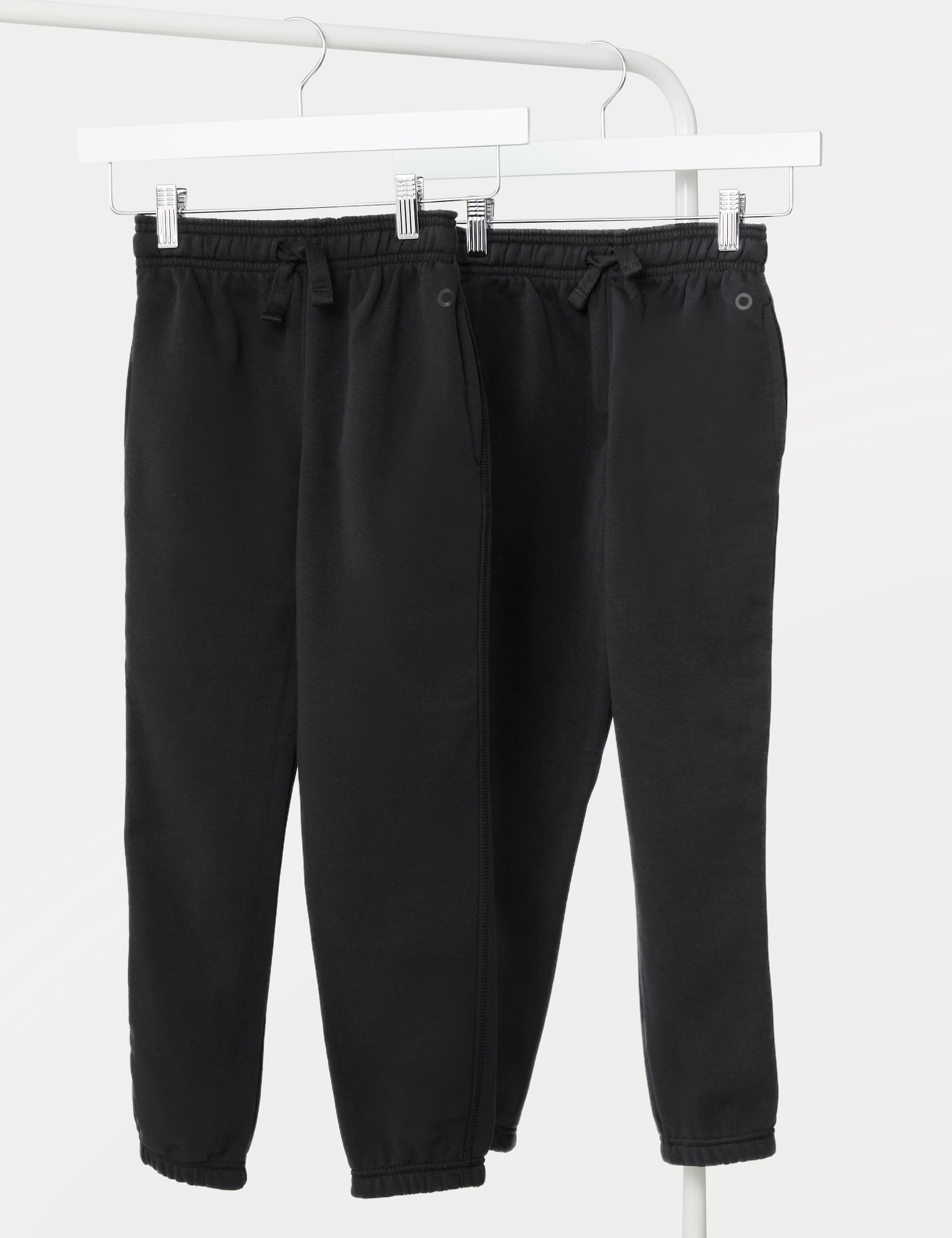 M&S Goodmove Jogger Donna Neri, Pantaloni Sportivi Comodi, Nuovi Con Etichette, Made In Bangladesh - Foto 4