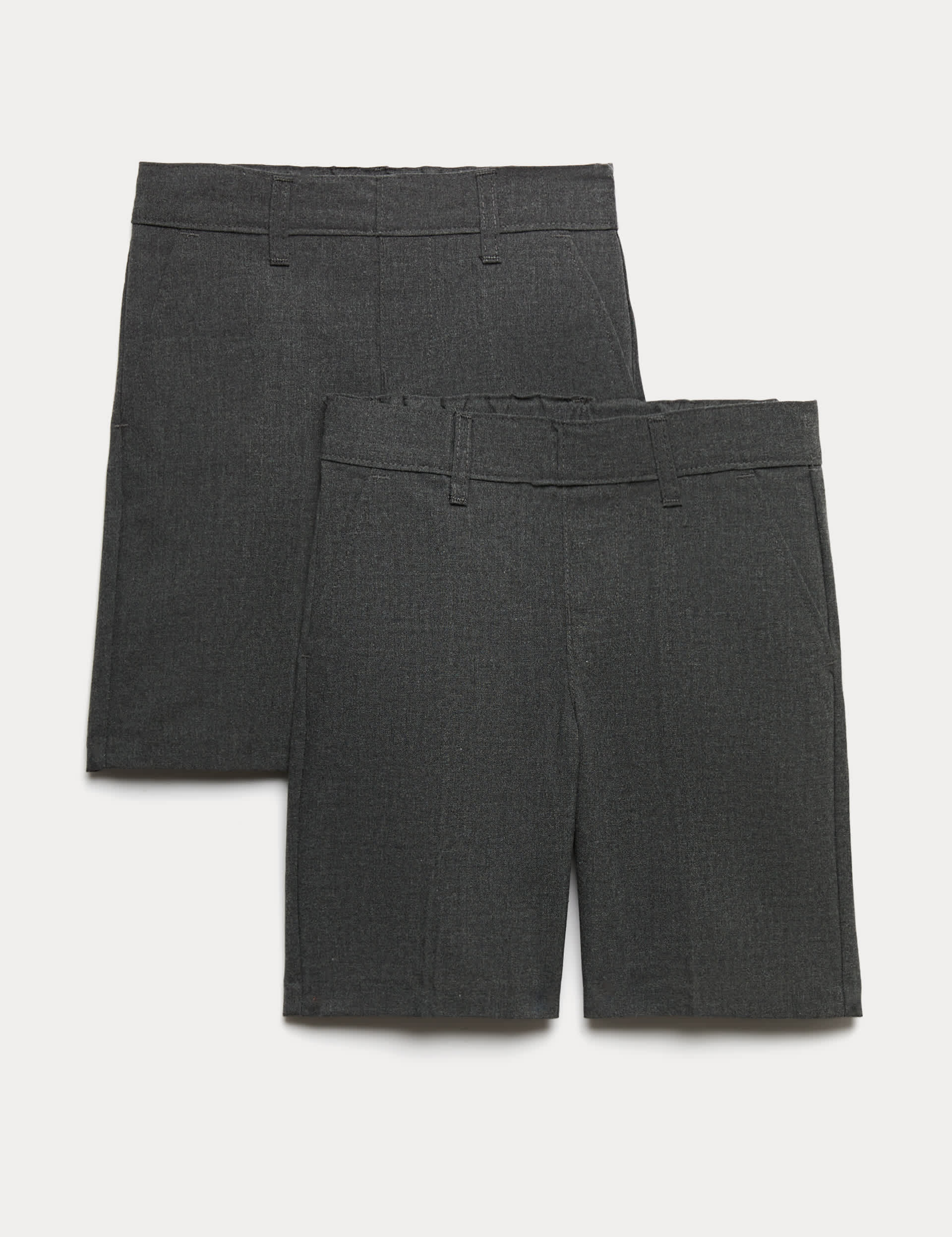 Boys Casual Grey Striped Lounge Shorts