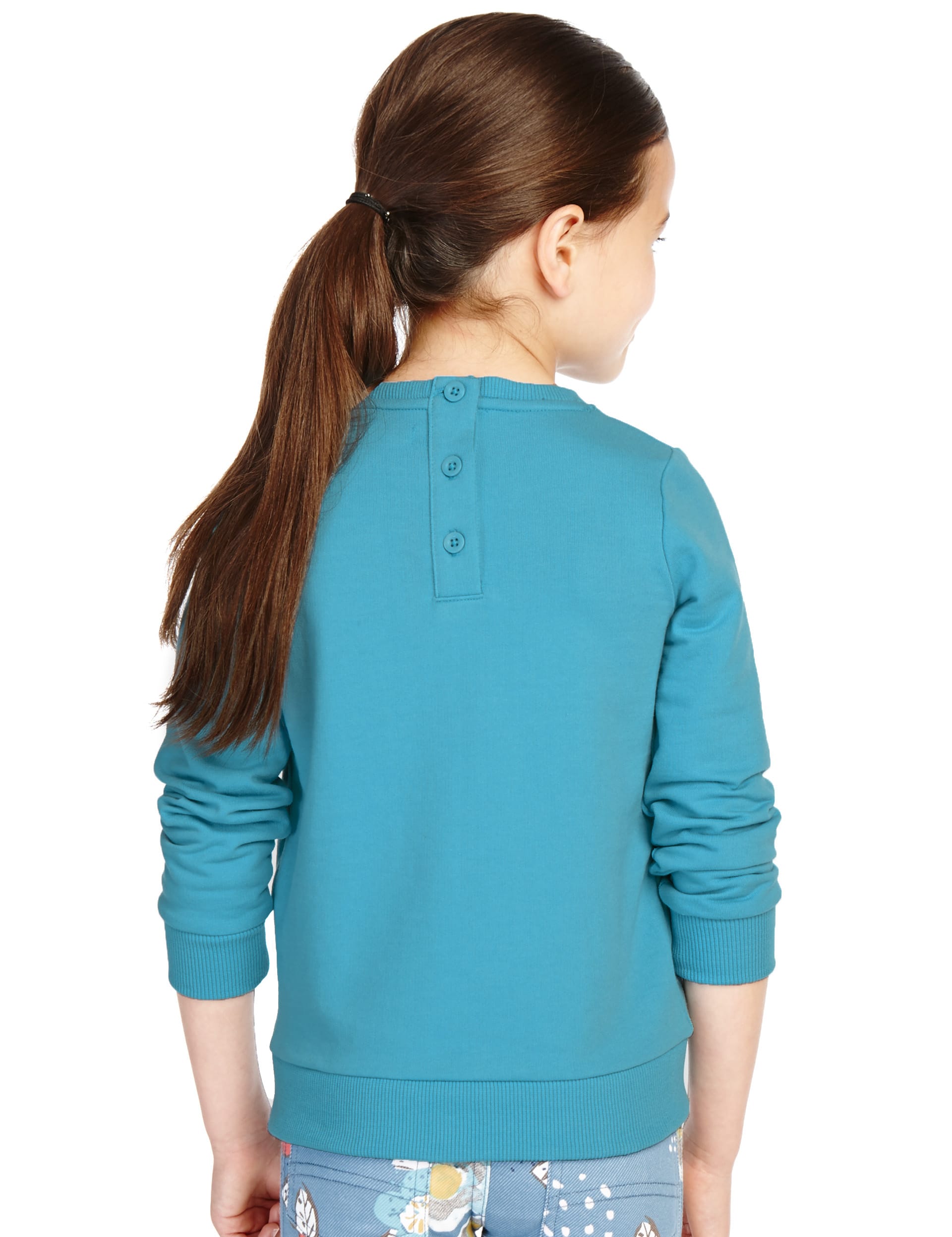 Embroidered Rabbit Face Sweat Top (1-7 Years) Image 2 of 3