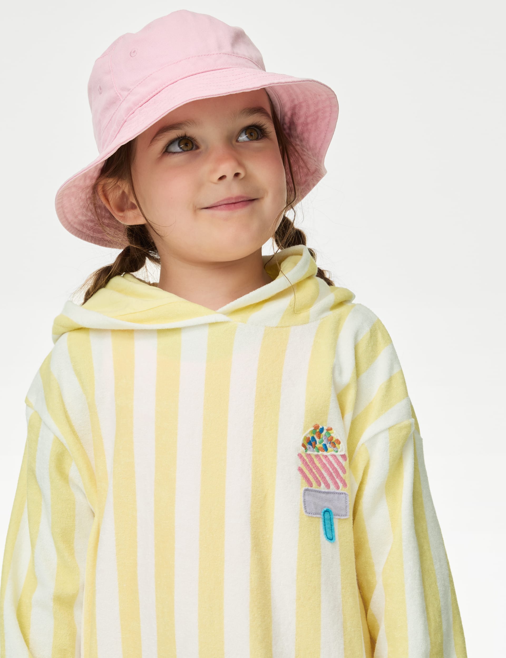 Cotton Rich Ice Cream Towelling Poncho (2-8 Yrs)