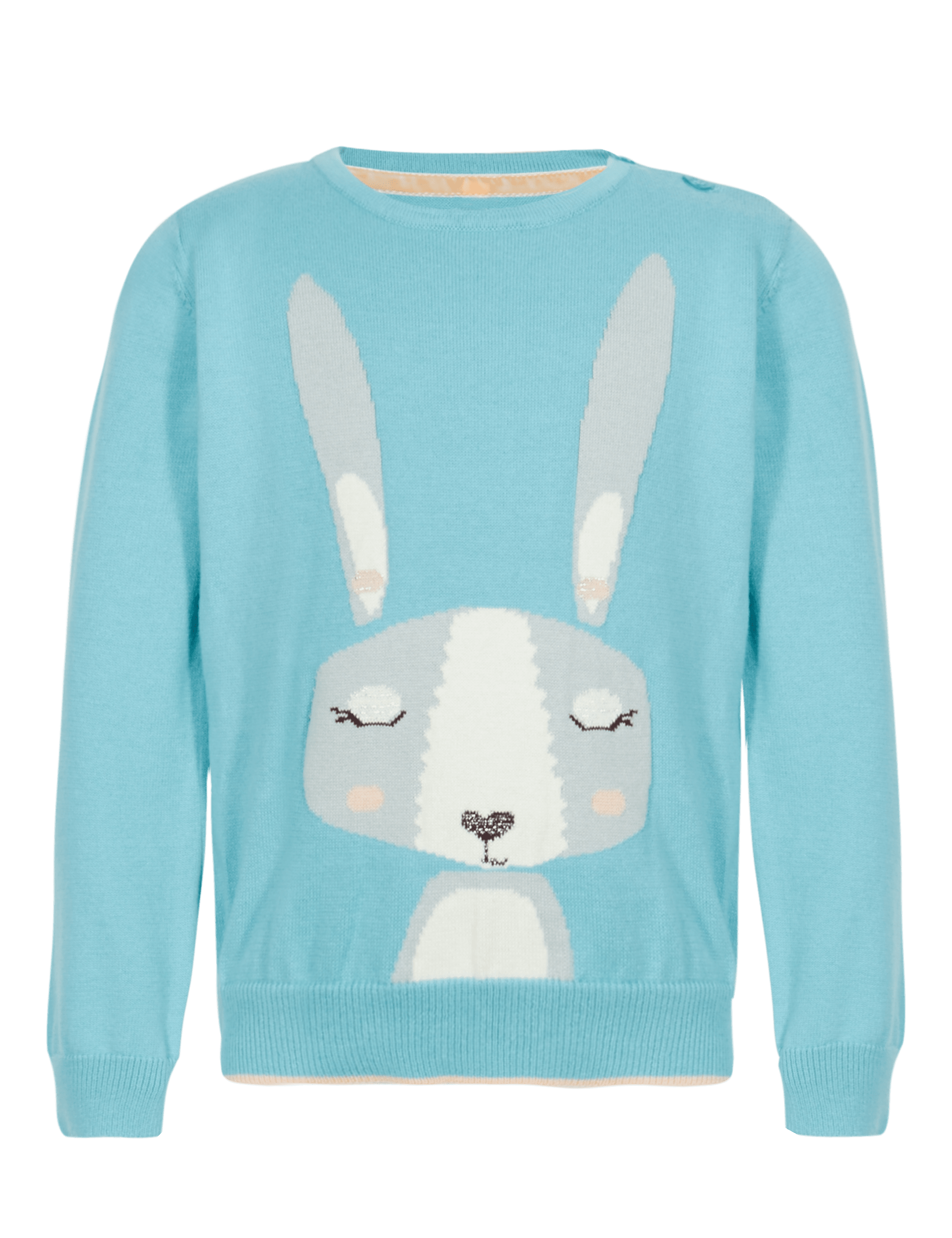 Pure Cotton Rabbit Jumper (1-7 Years) Image 2 of 3