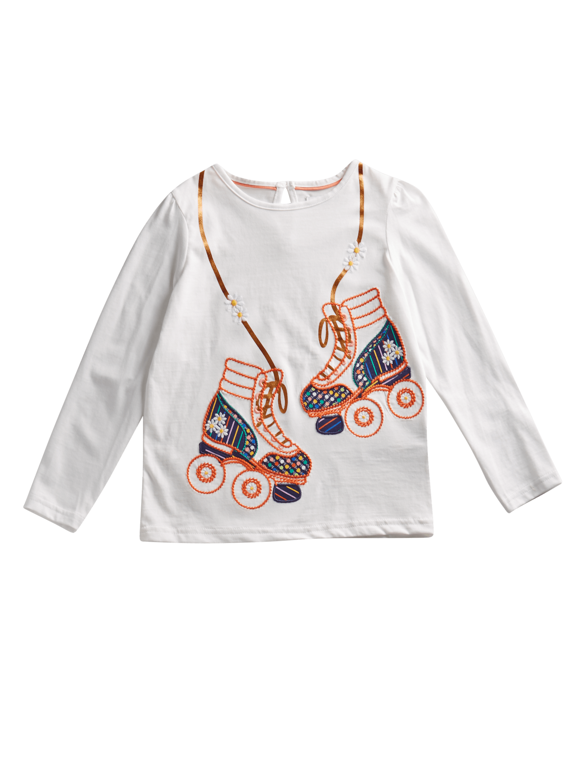 Pure Cotton Embroidered Roller Skates Top (1-7 Years) Image 2 of 4