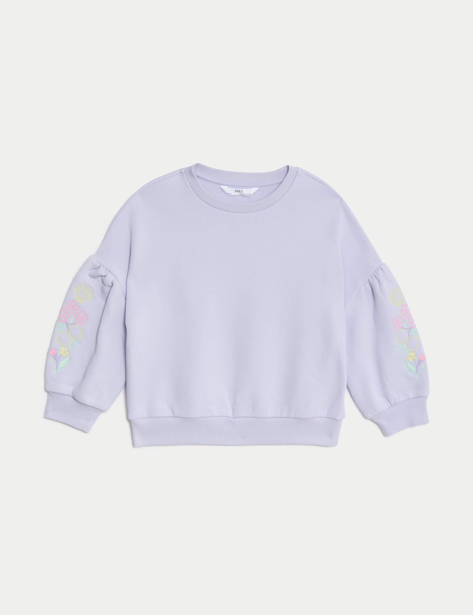 Cotton Rich Floral Sweatshirt (2-8 Yrs)