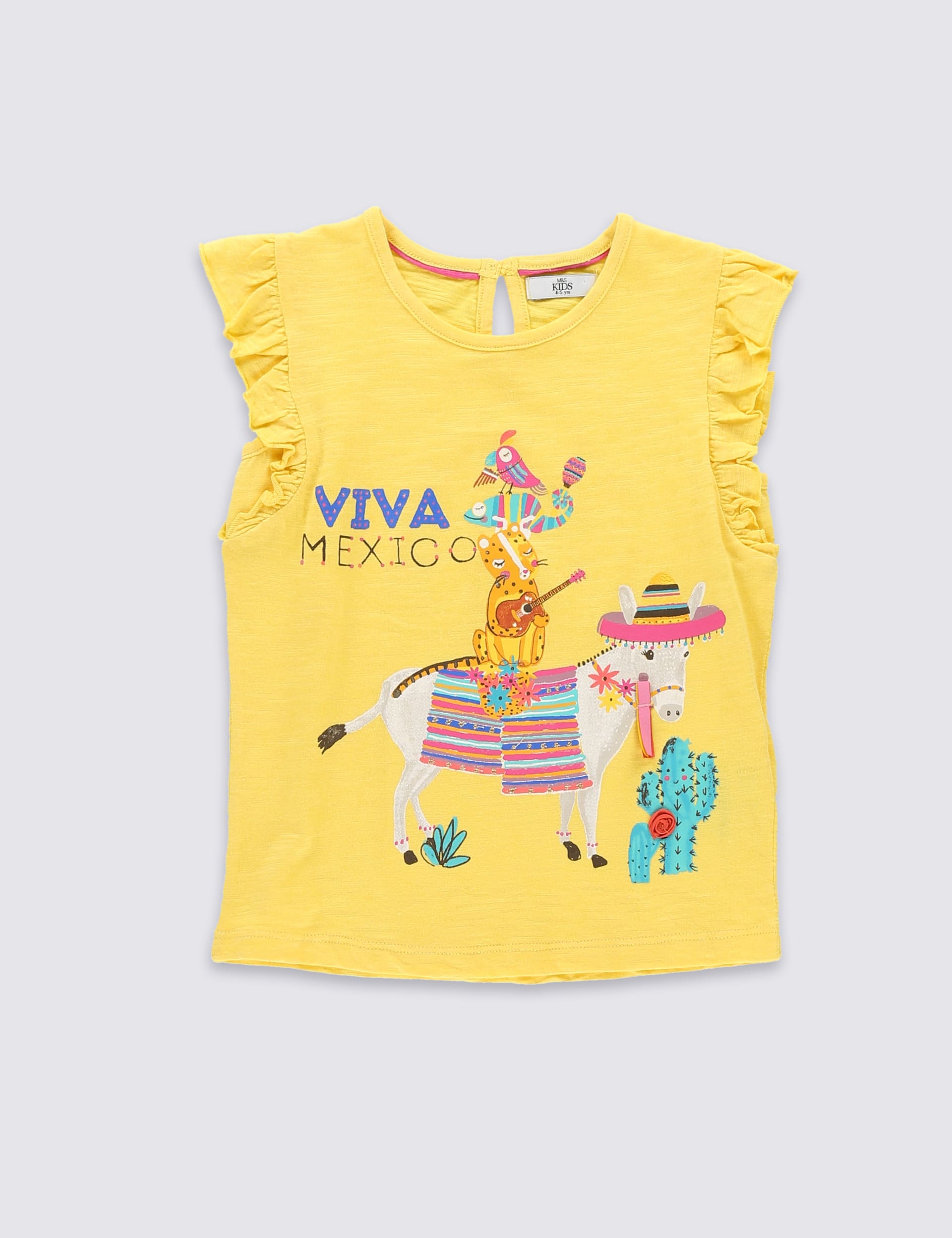 Pure Cotton Donkey Print T-Shirt (1-7 Years) Image 2 of 4