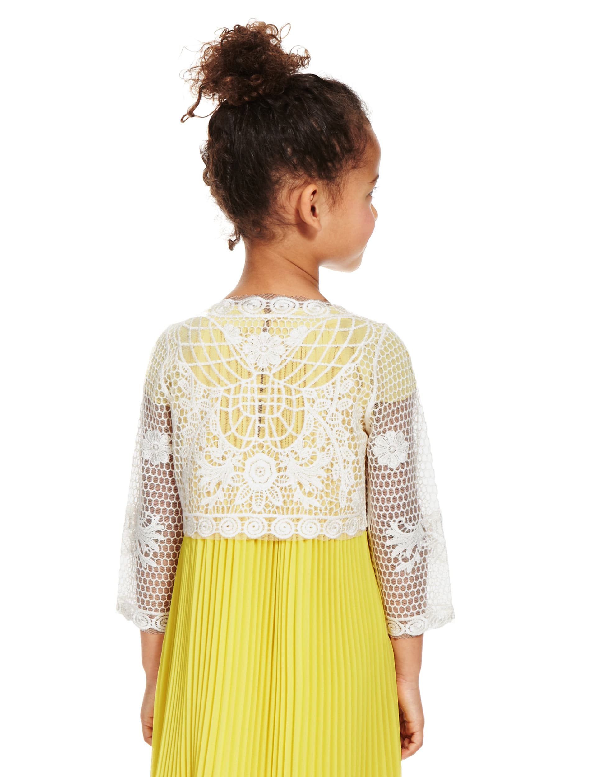 Floral Crochet Shrug (1-7 Years) Image 2 of 4
