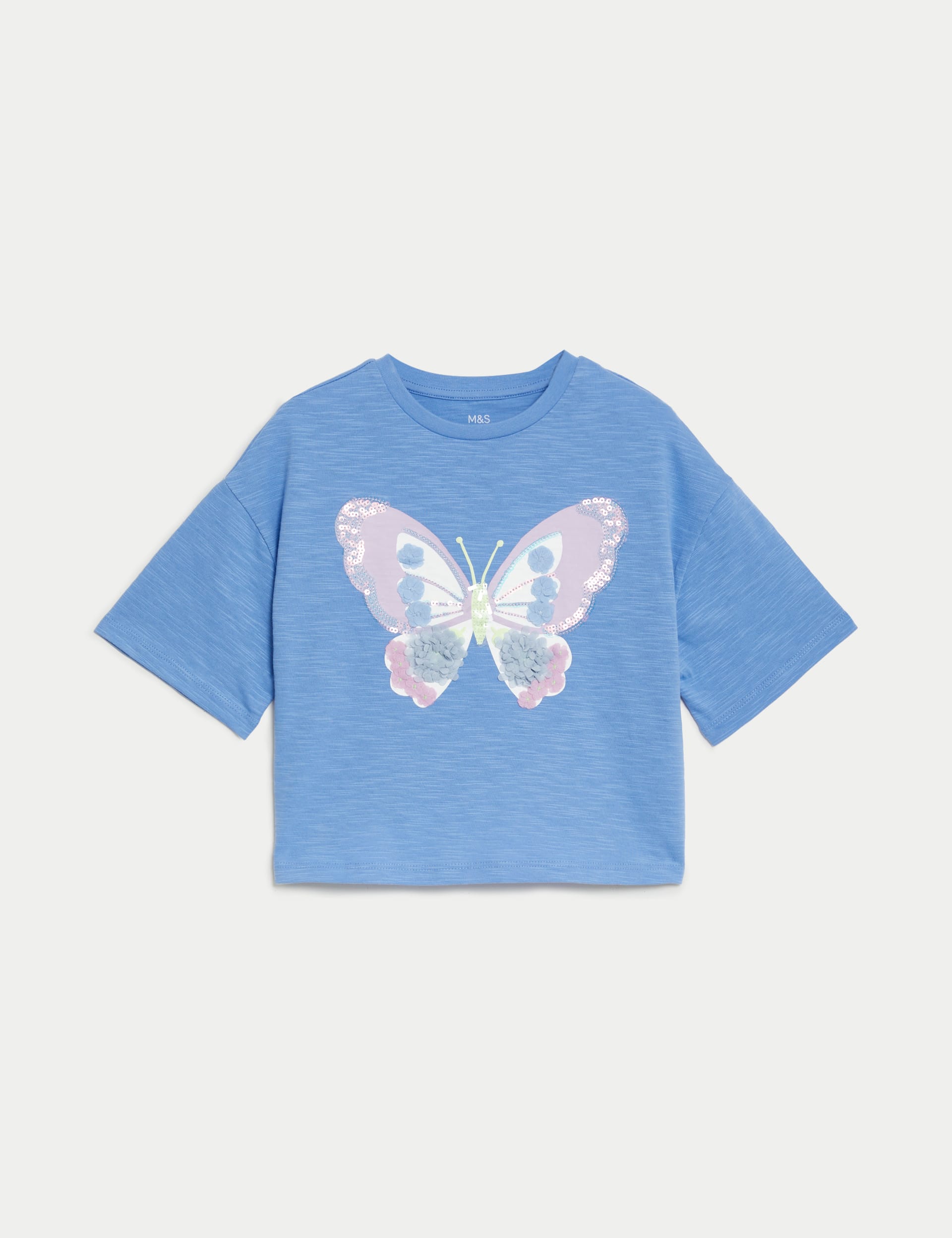 Pure Cotton Butterfly T-Shirt (2-8 Yrs)