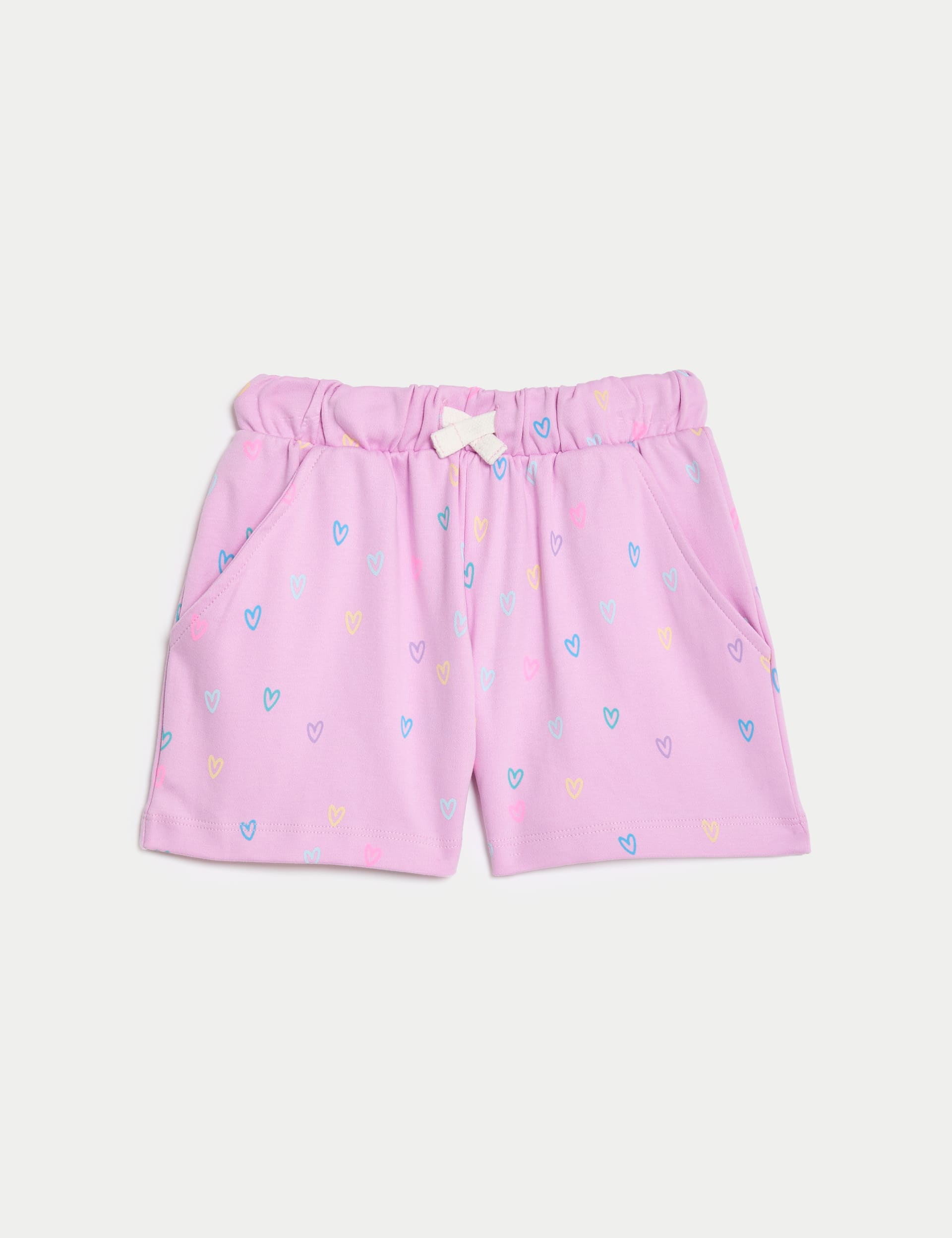 Pure Cotton Printed Runner Shorts (2-8 Yrs)