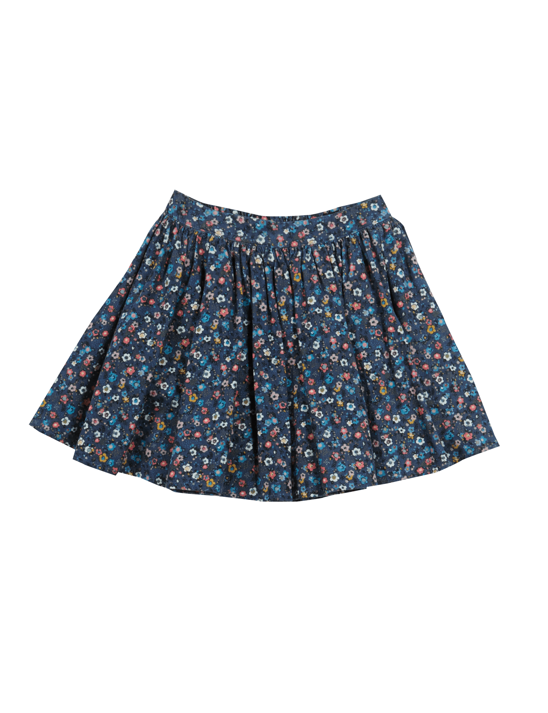 Pure Cotton Floral Cord Skirt (1-7 Years) Image 2 of 3