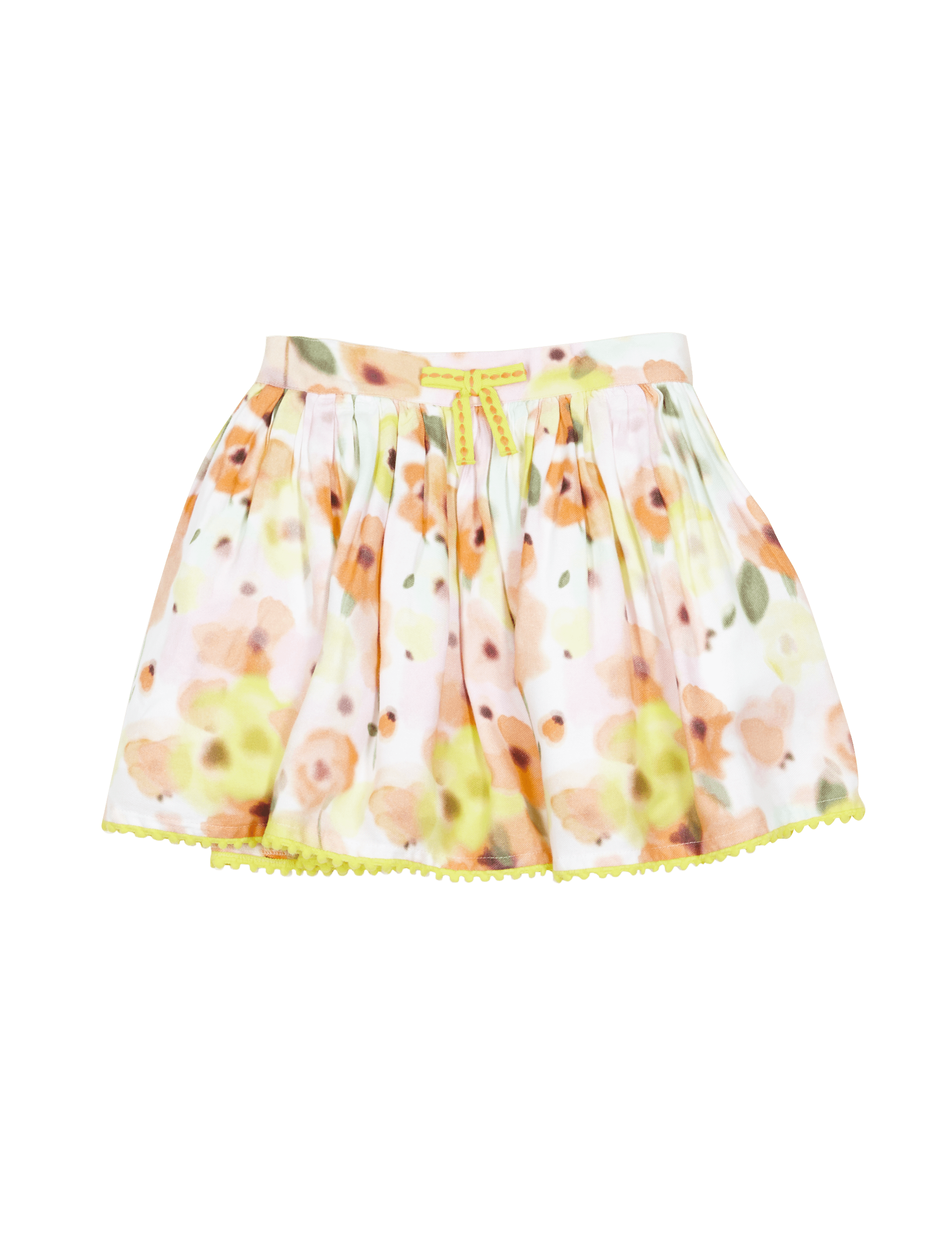 Poppy Print Adjustable Waist Skater Skirt (1-7 Years) Image 2 of 3