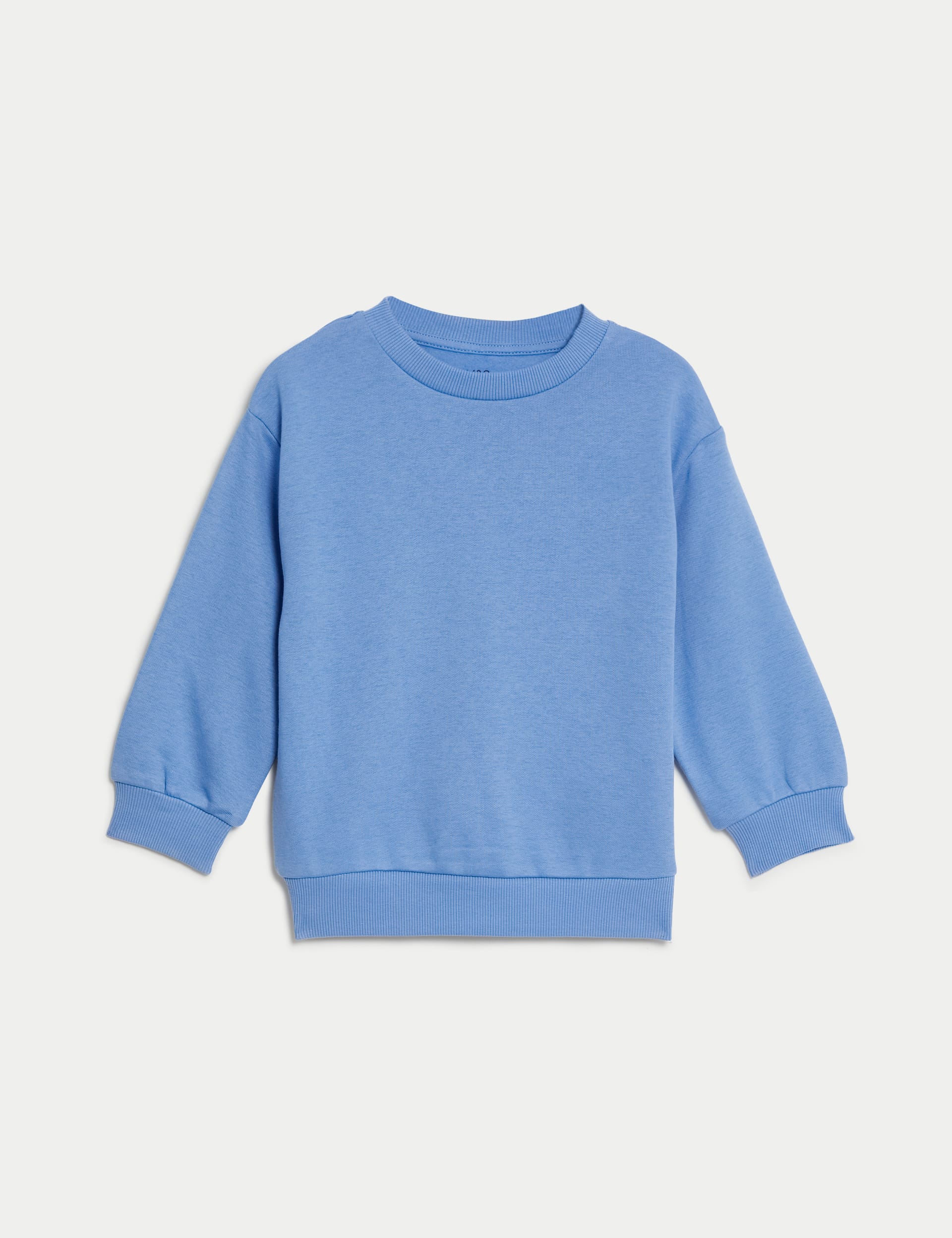 Cotton Rich Plain Sweatshirt (2-8 Yrs) | M&S Collection | M&S