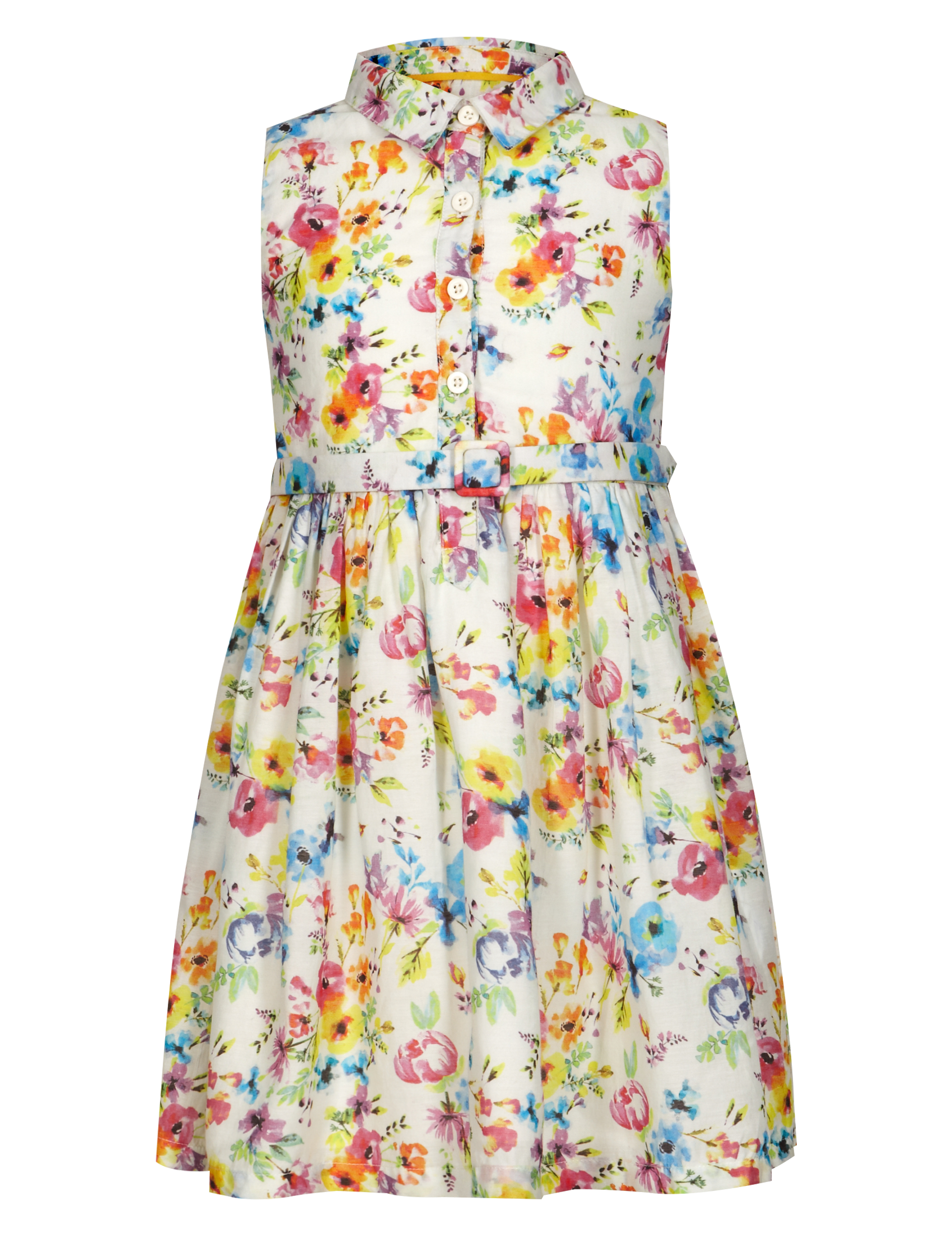 Floral Shirt Dress Image 1 of 2